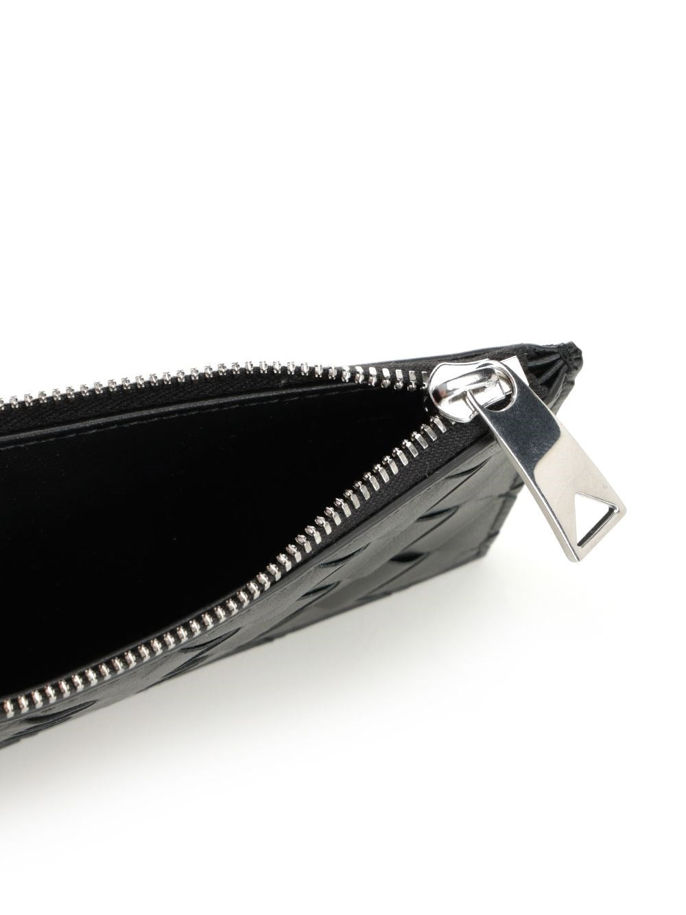 Bottega Veneta Men Woven Card Holder With Zip BOTTEGA VENETA