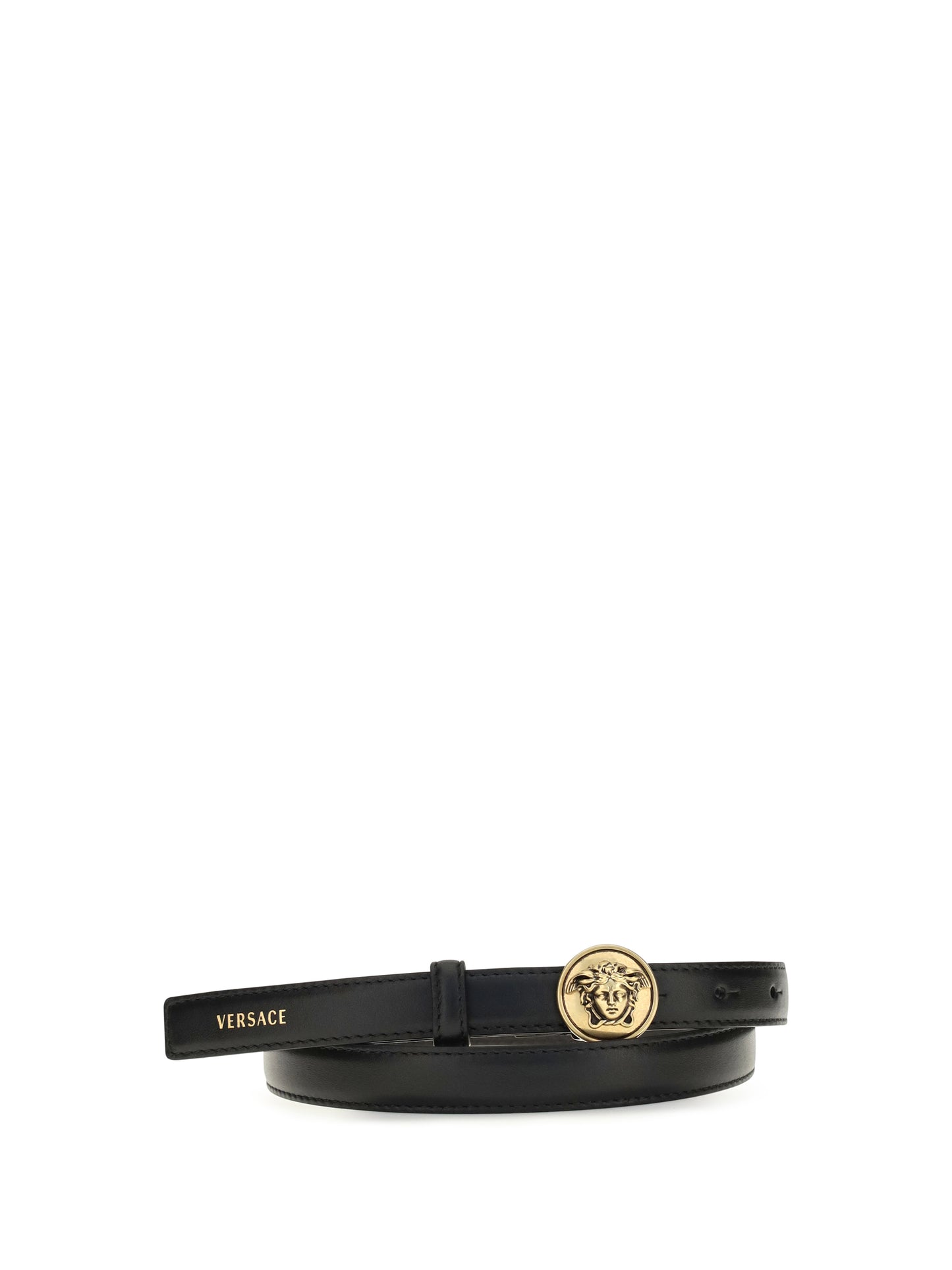 Versace Women Logo Leather Belt VERSACE