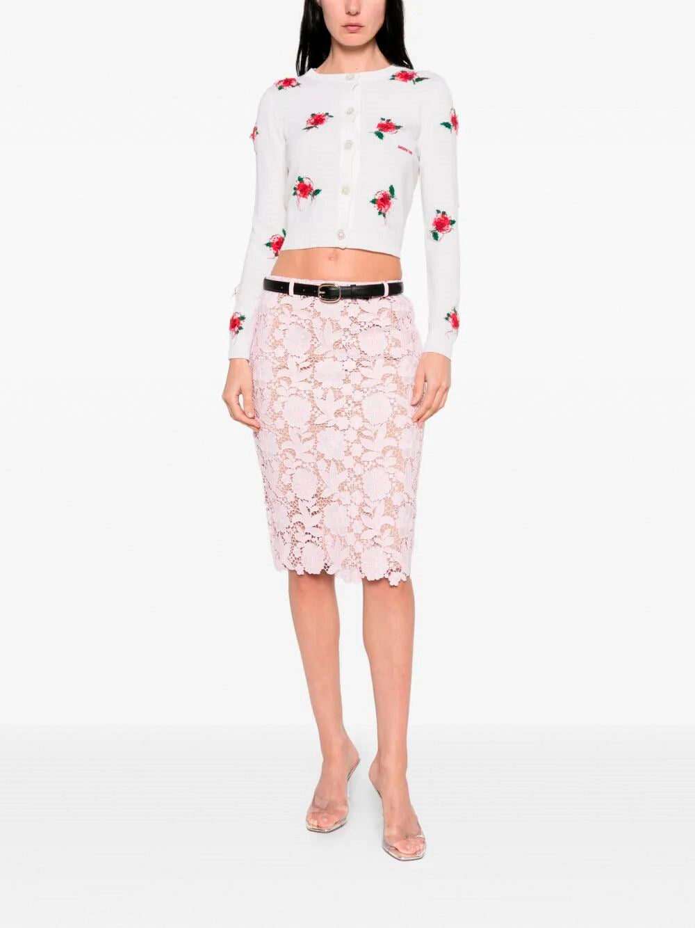 Self-Portrait Women Lace Midi Skirt SELF-PORTRAIT