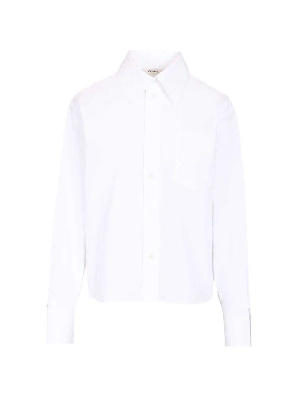 Celine Women Short Cotton Poplin Shirt CELINE
