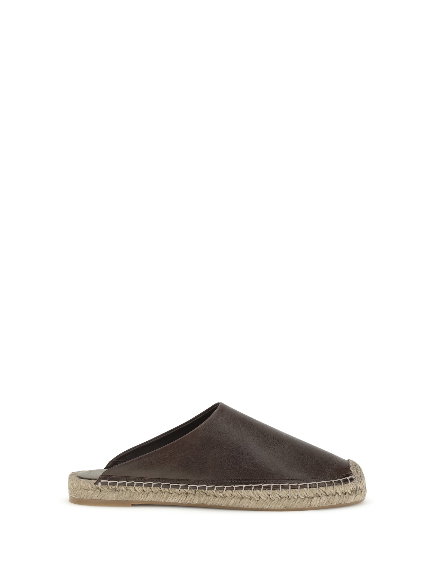 Brunello Cucinelli Women Leather Espadrilles Mules BRUNELLO CUCINELLI
