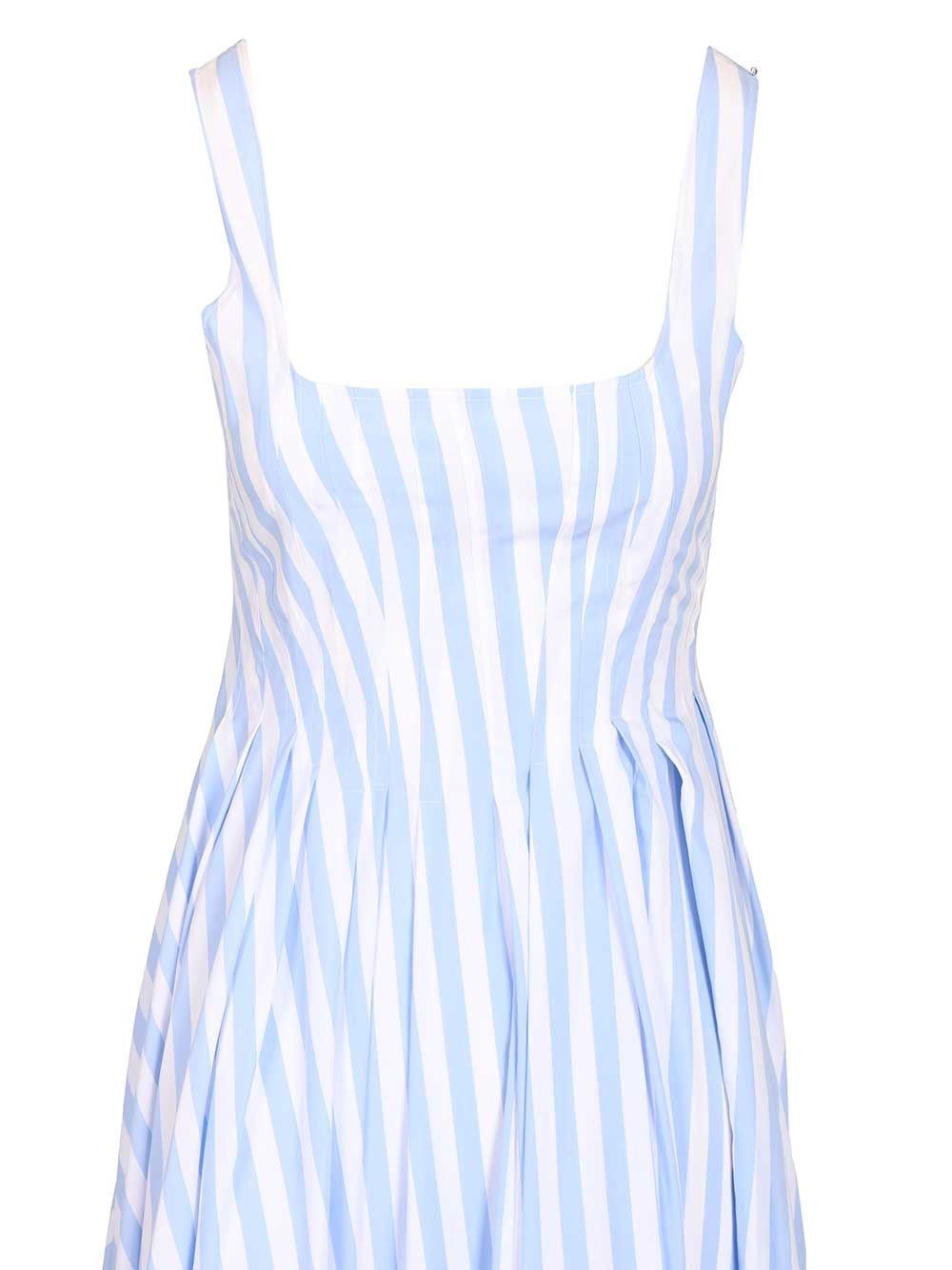 Sportmax Women Long Dress In Pure Cotton Poplin SPORTMAX