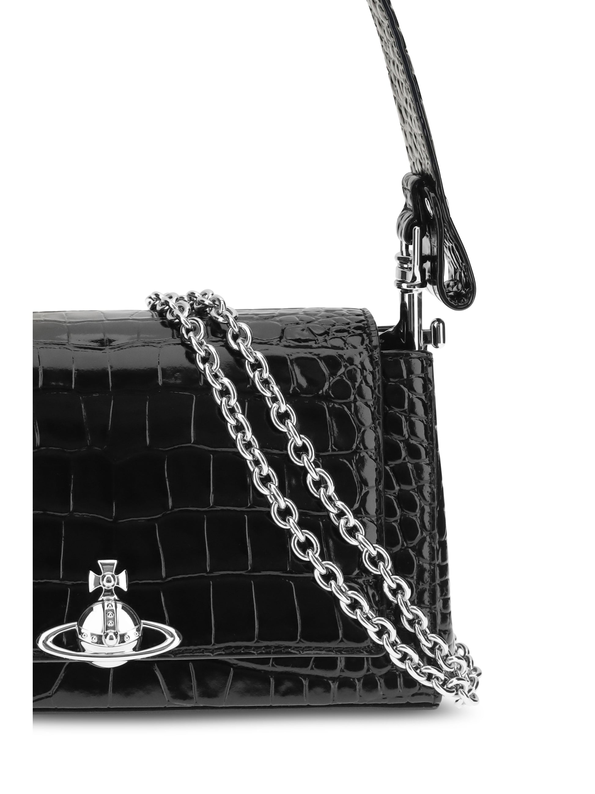Vivienne Westwood Women Hazel Medium Croc-Effect Shoulder Bag VIVIENNE WESTWOOD