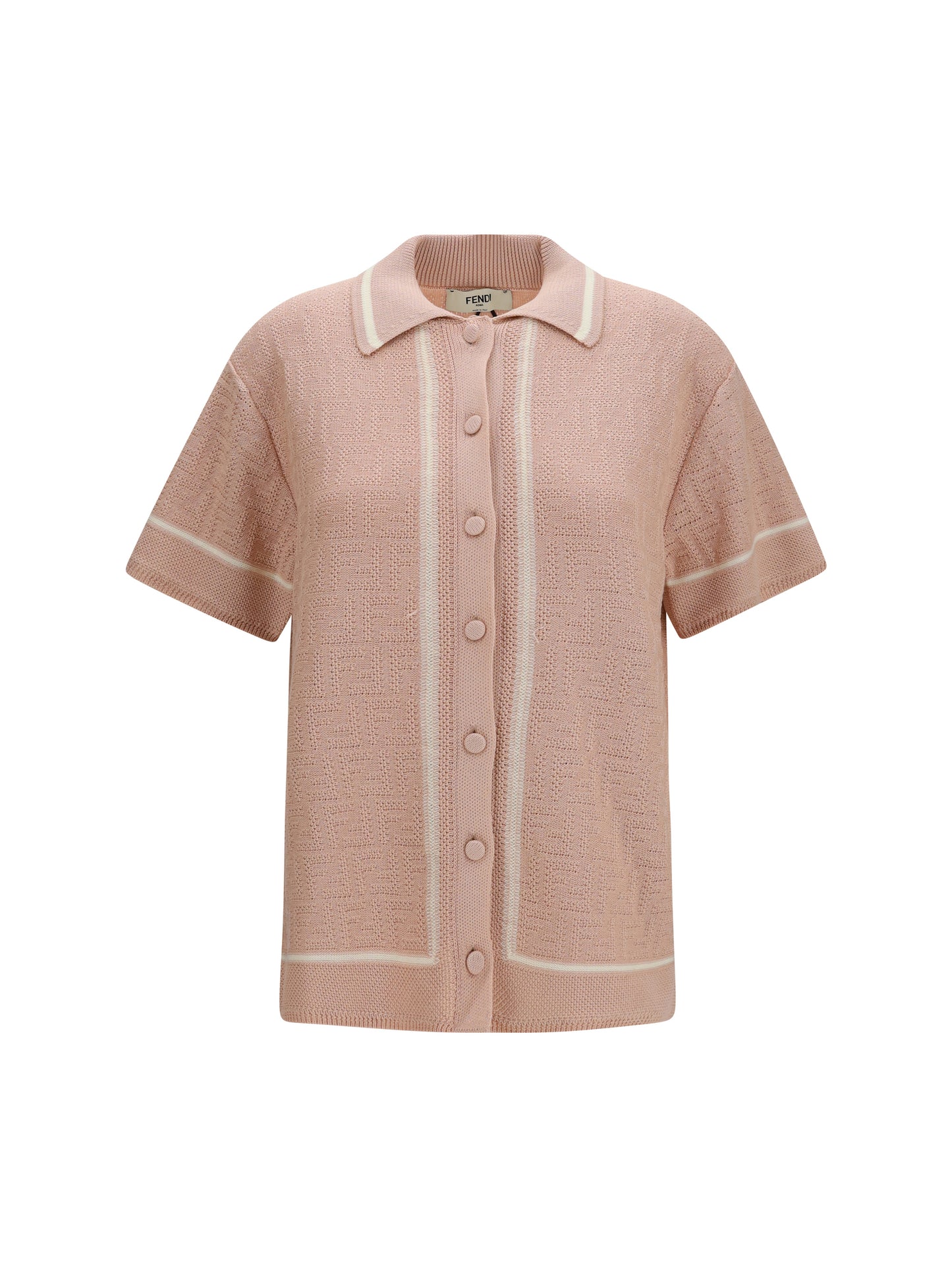 Fendi Women Ff All-Over Crochet Shirt FENDI