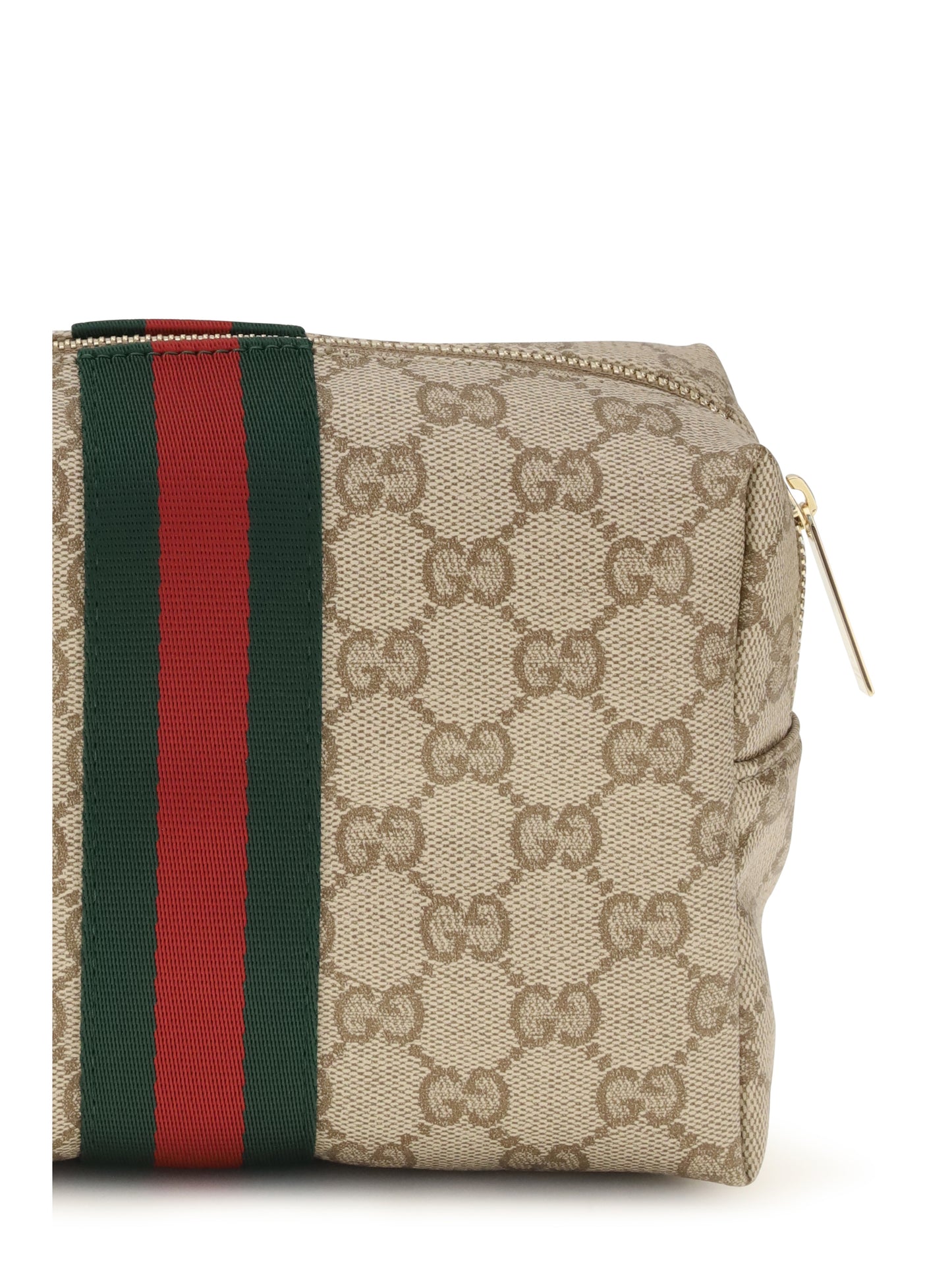 Gucci Women Medium Beauty Case With Web Stripe GUCCI