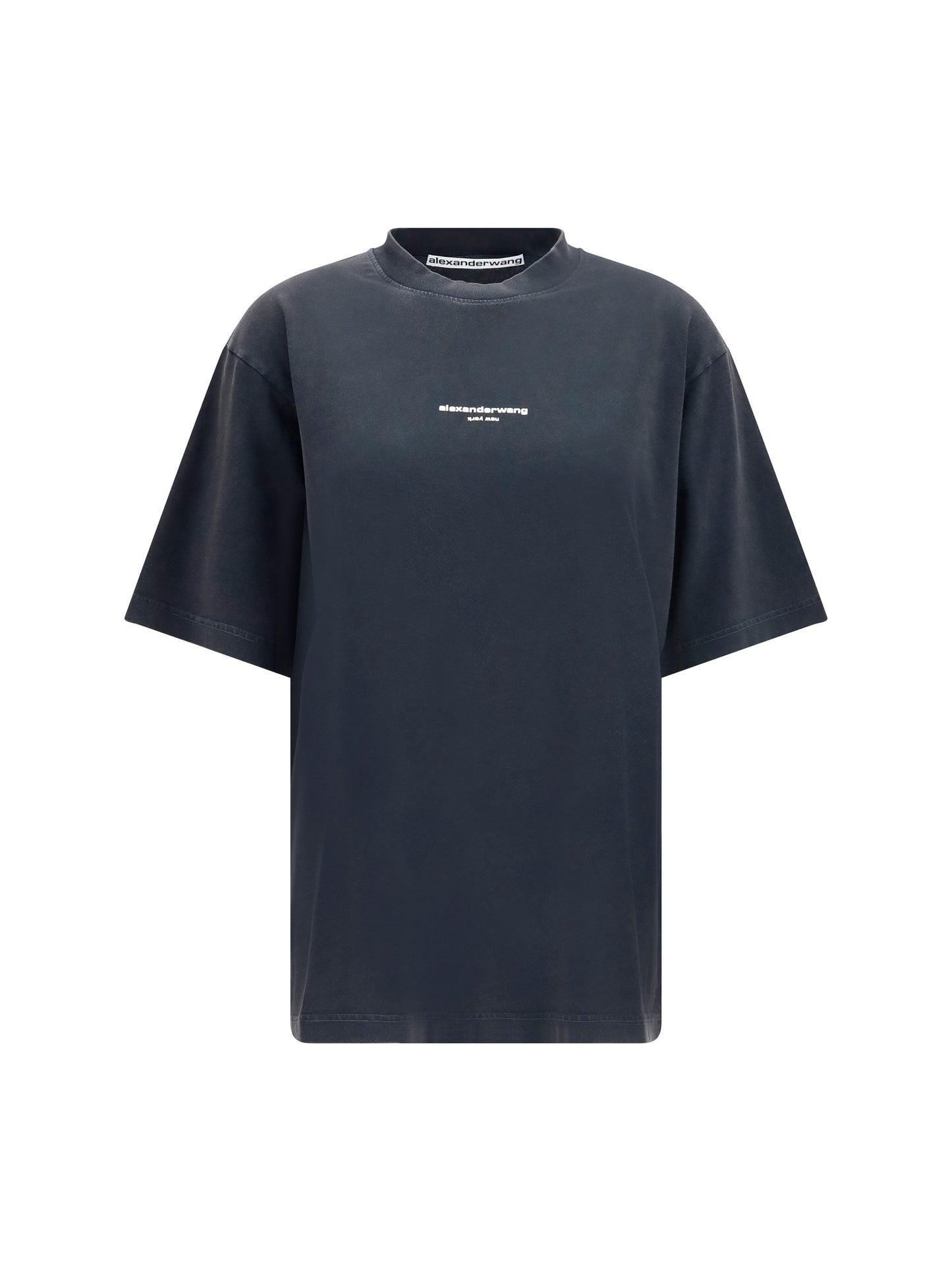Alexander Wang Women Short-Sleeve T-Shirt With Central Logo Print ALEXANDER WANG