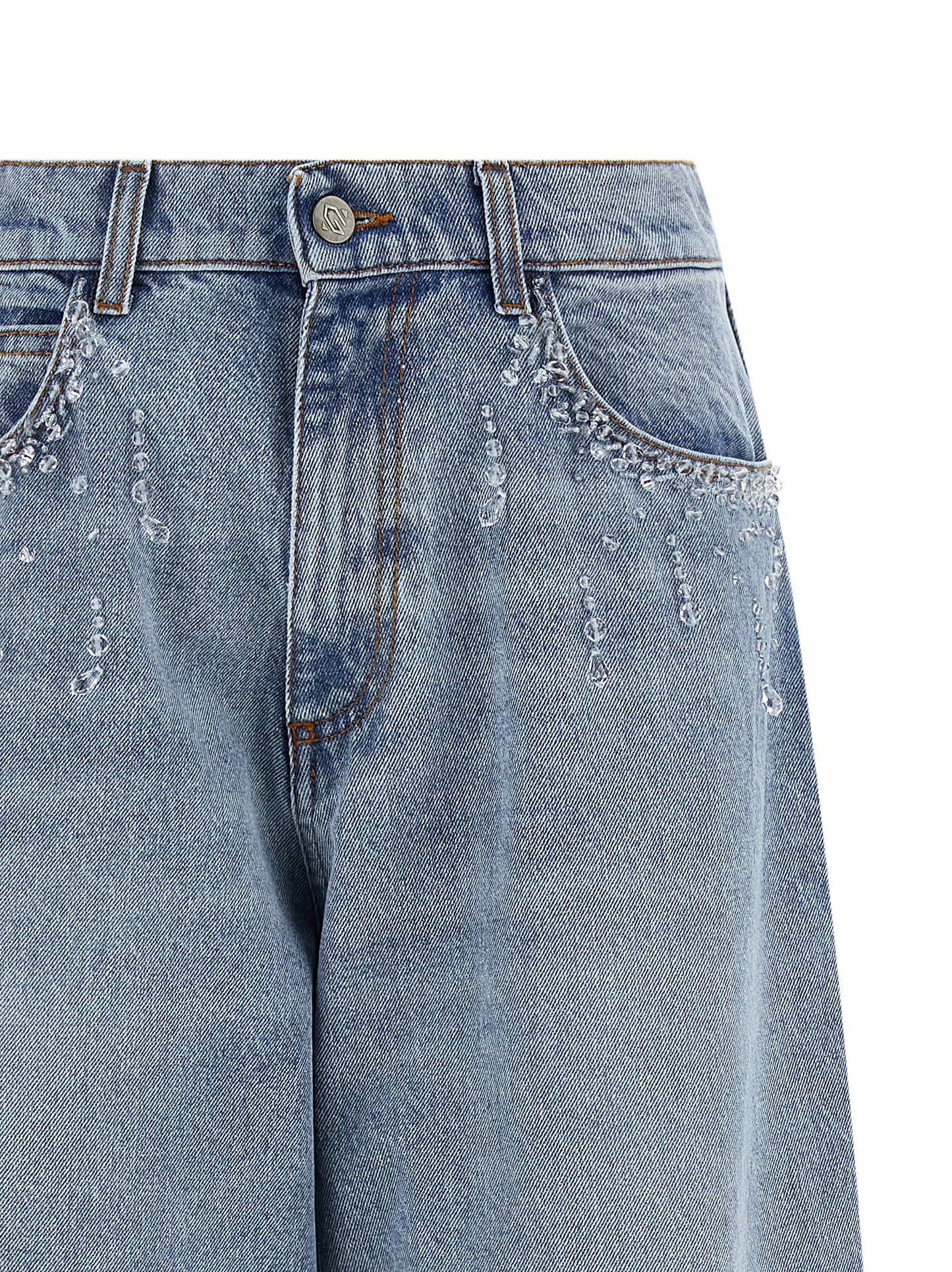 Giuseppe Di Morabito Women Crystal Jeans GIUSEPPE DI MORABITO