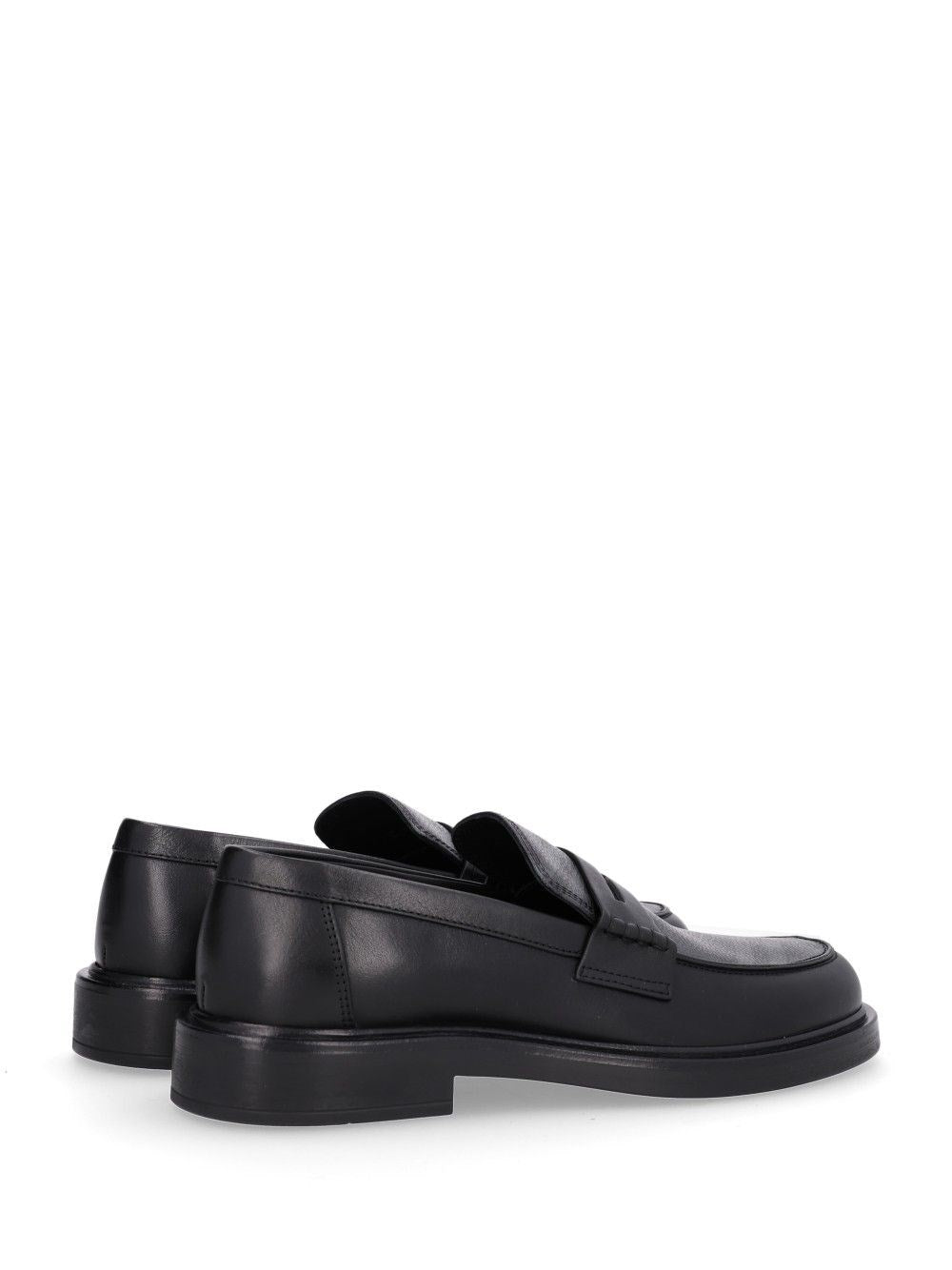 Burberry Men Pembroke Loafers In Leather And Check BURBERRY