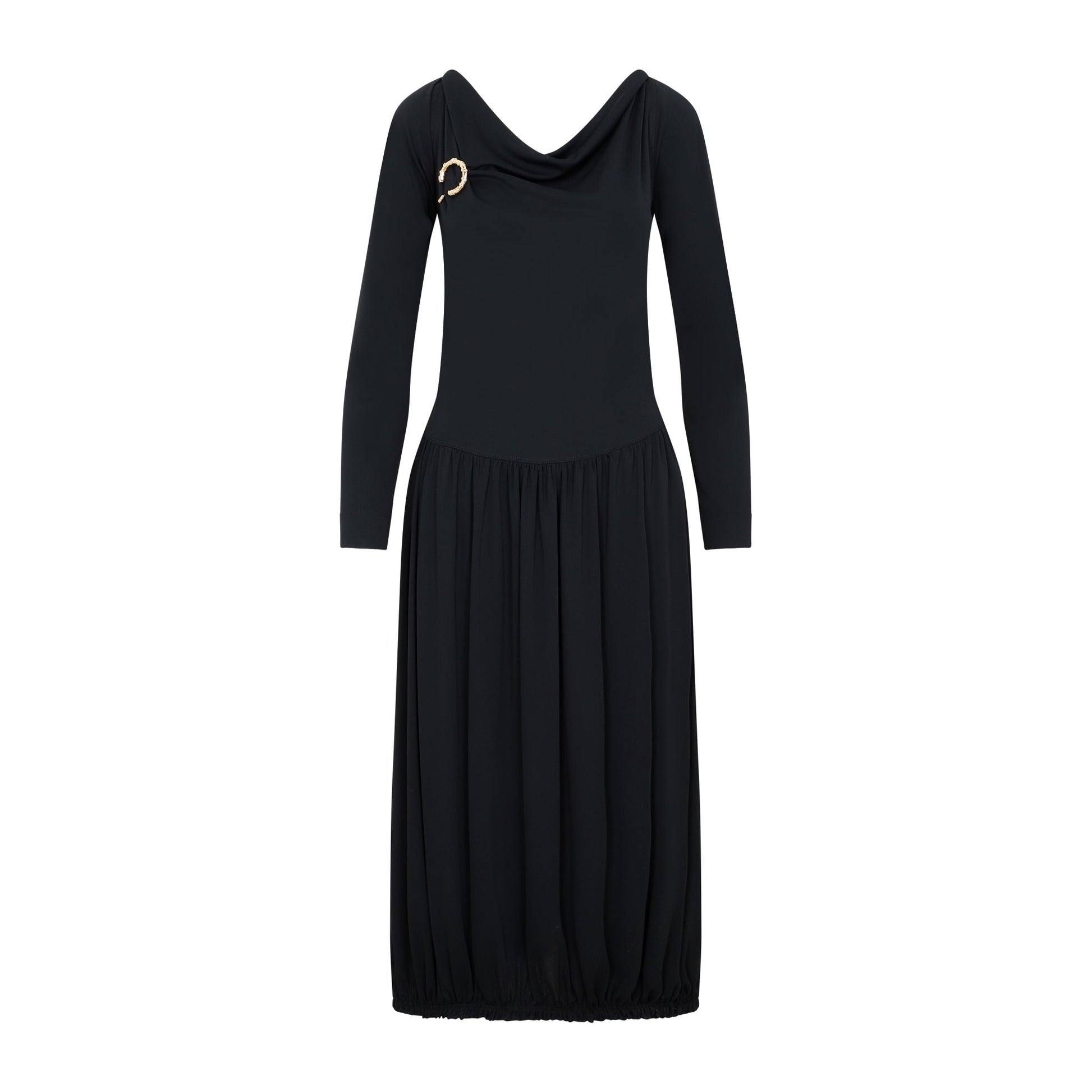 Lanvin Ls Drape Midi Dress Women LANVIN