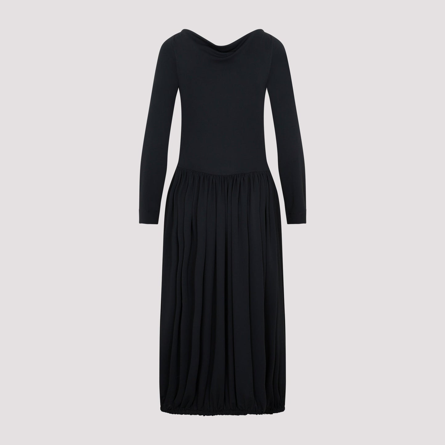 Lanvin Ls Drape Midi Dress Women LANVIN