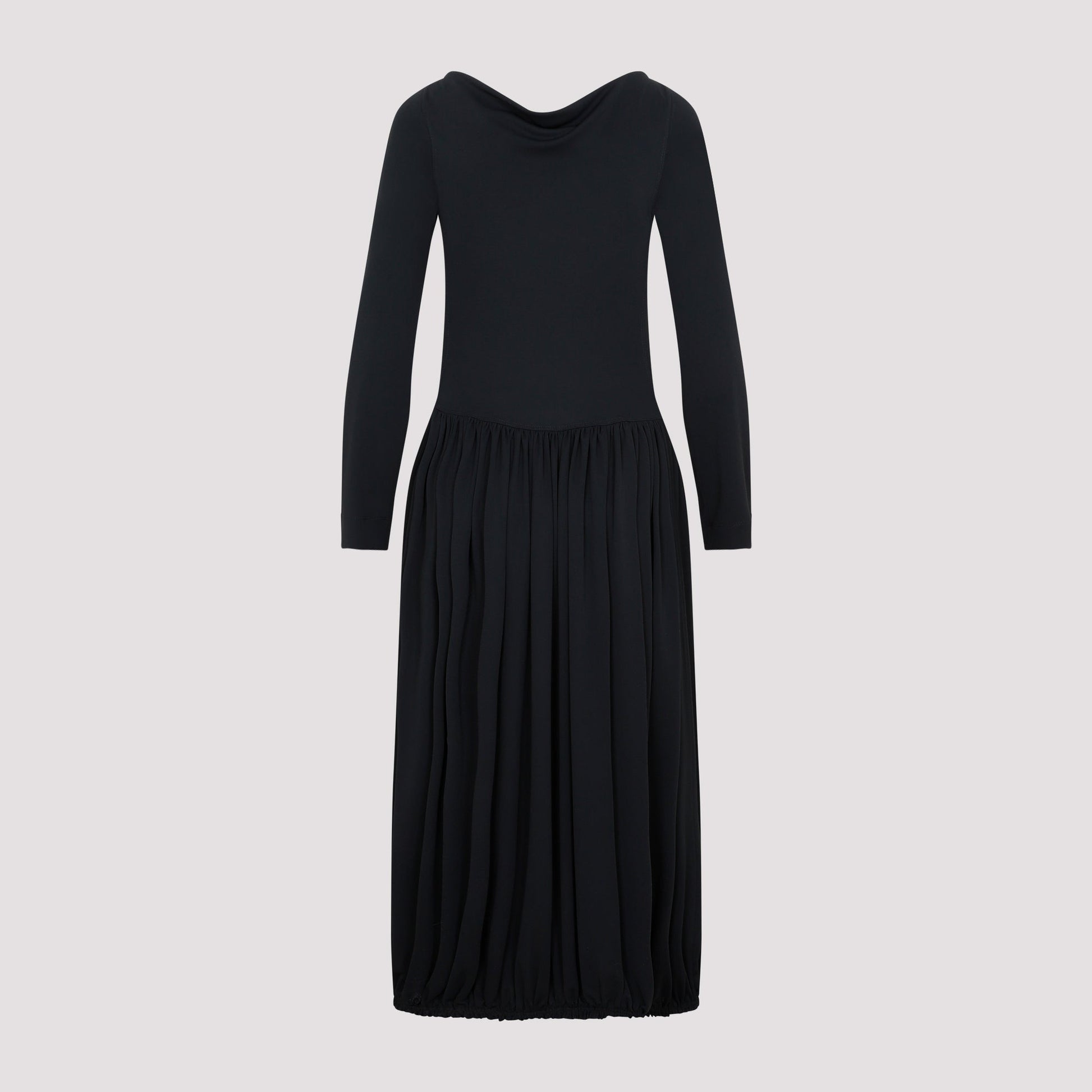 Lanvin Ls Drape Midi Dress Women LANVIN