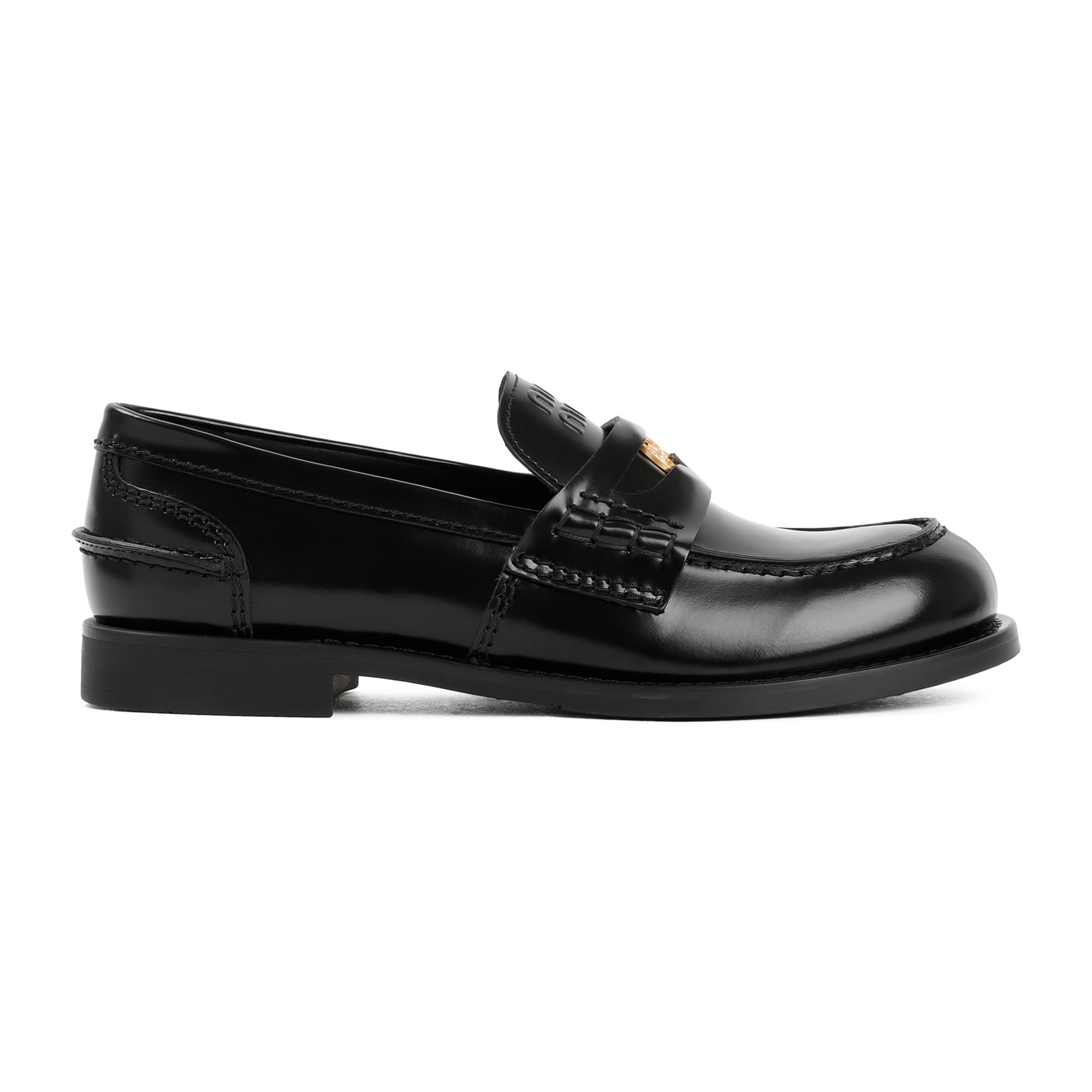 Miu Miu Leather Loafers Women MIU MIU