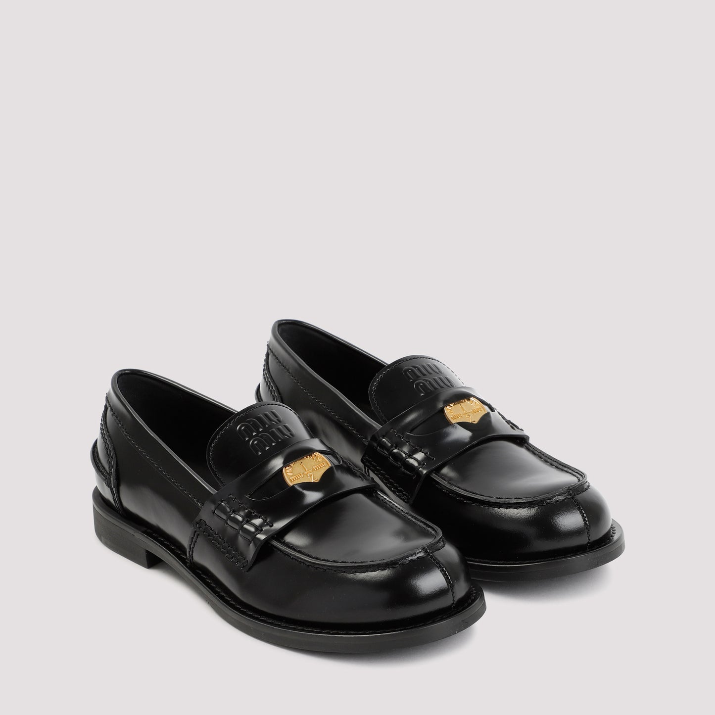 Miu Miu Leather Loafers Women MIU MIU