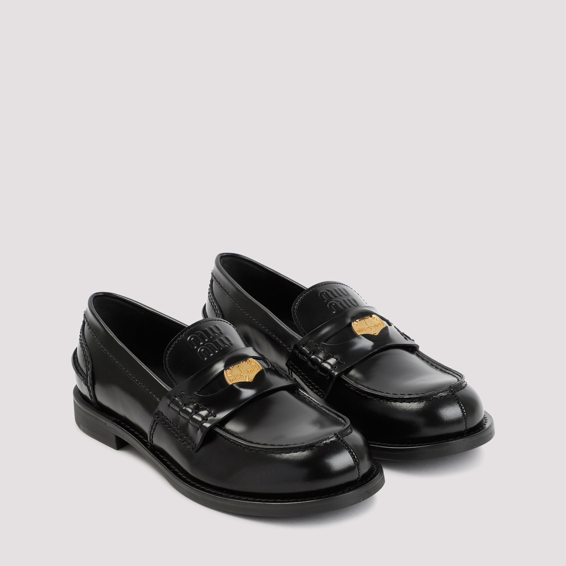 Miu Miu Leather Loafers Women MIU MIU