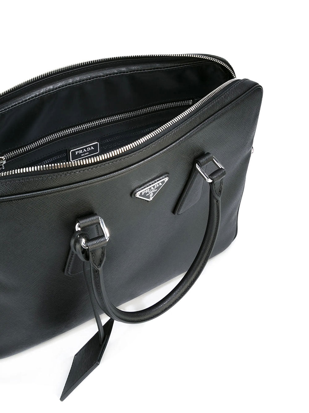 Prada Men Saffiano Leather Briefcase PRADA