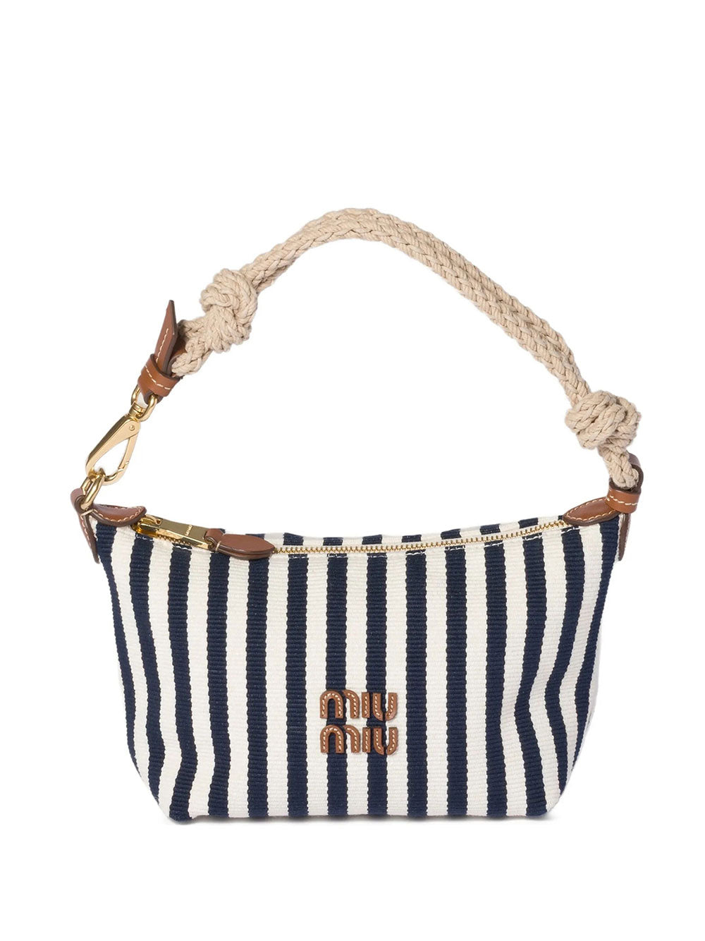 Miu Miu Women Cotton And Leather Pouch MIU MIU