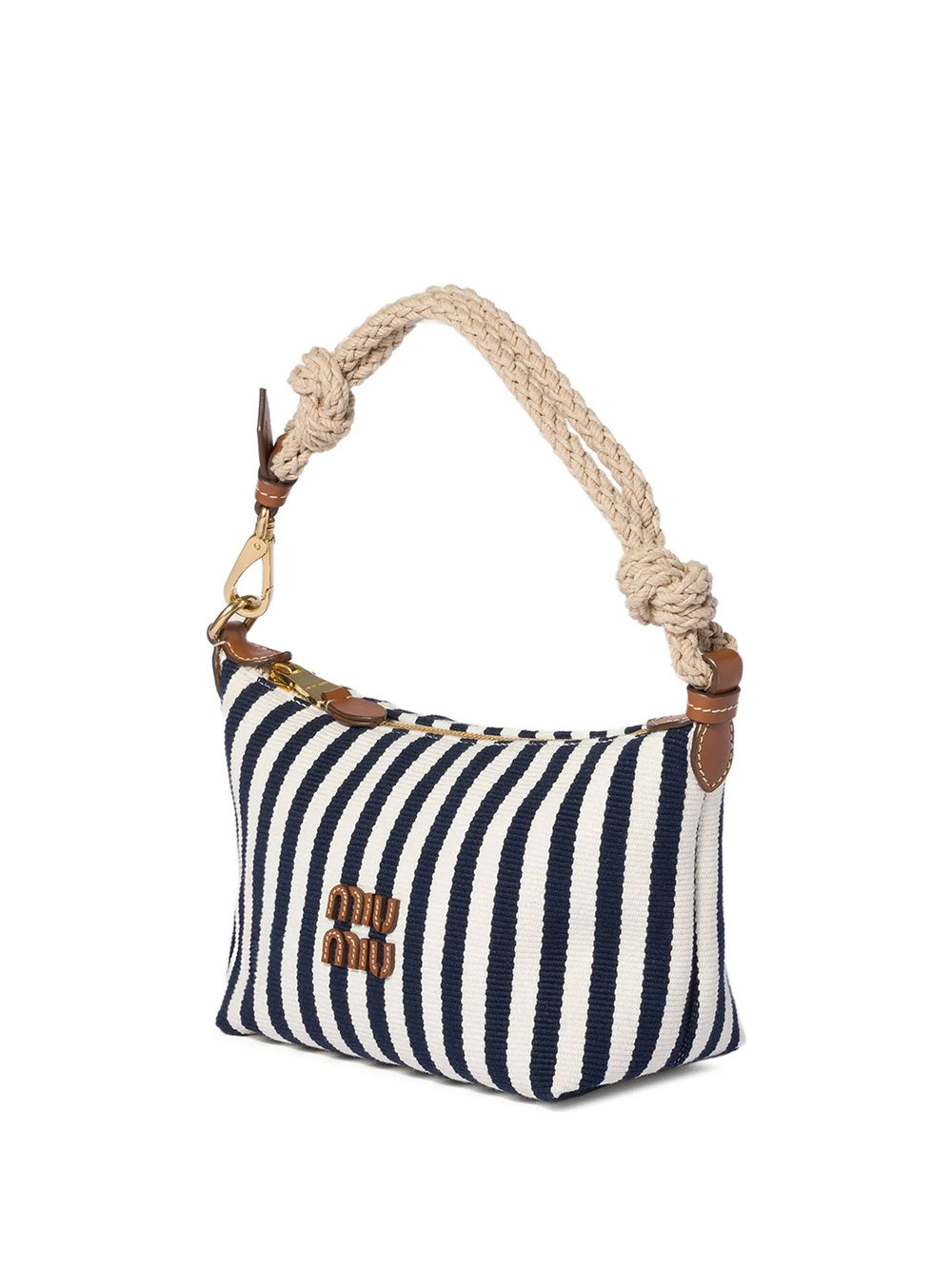Miu Miu Women Cotton And Leather Pouch MIU MIU