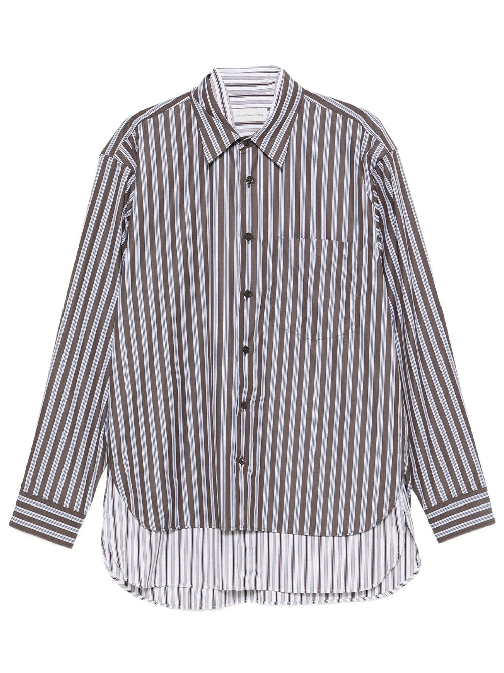 Dries Van Noten Men Camicia "Camber" In Cotone A Doppio Strato DRIES VAN NOTEN