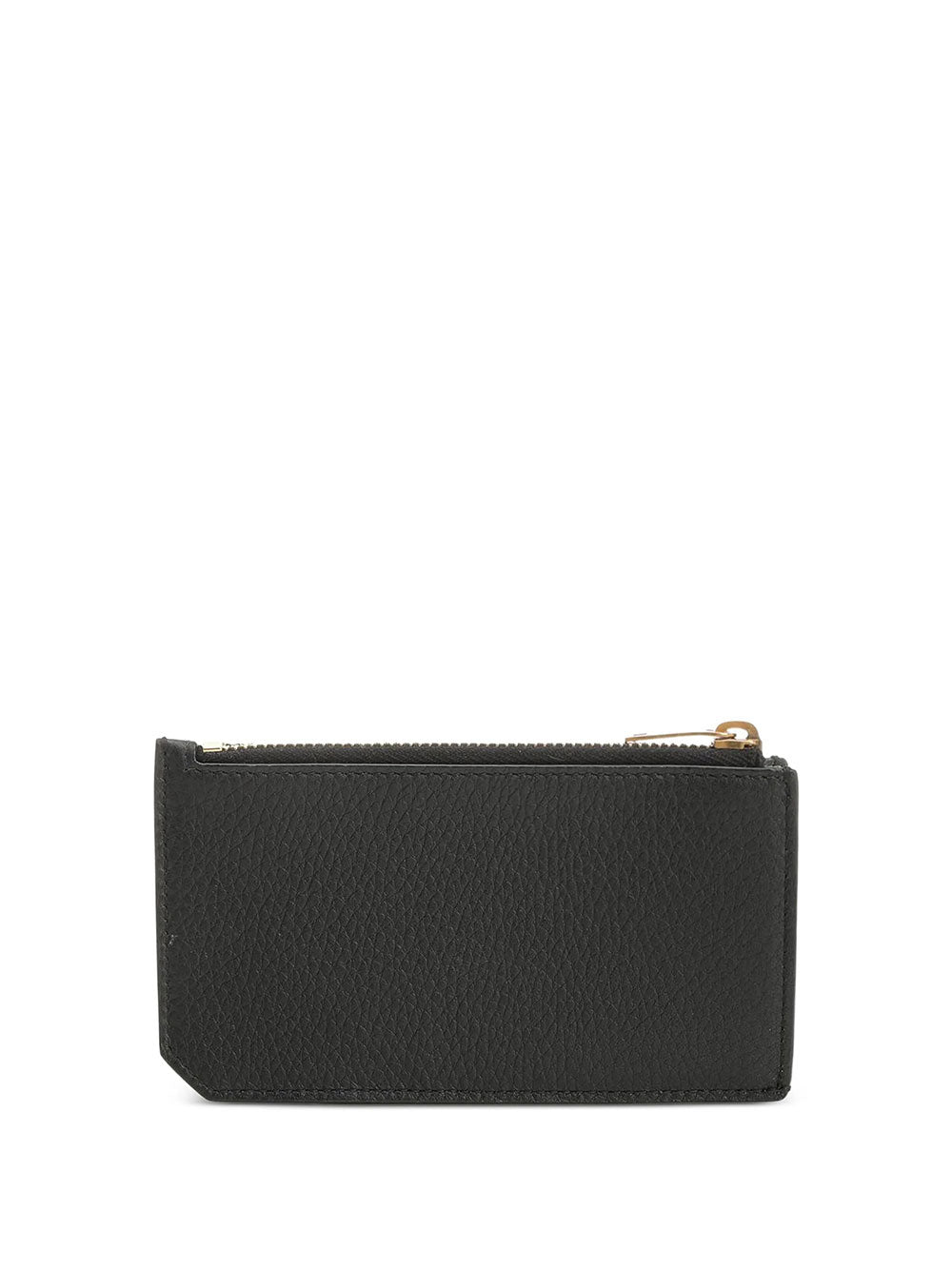 Saint Laurent Men Portacarte "Fragments Tiny Cassandre" Con Zip In Pelle Lucida SAINT LAURENT