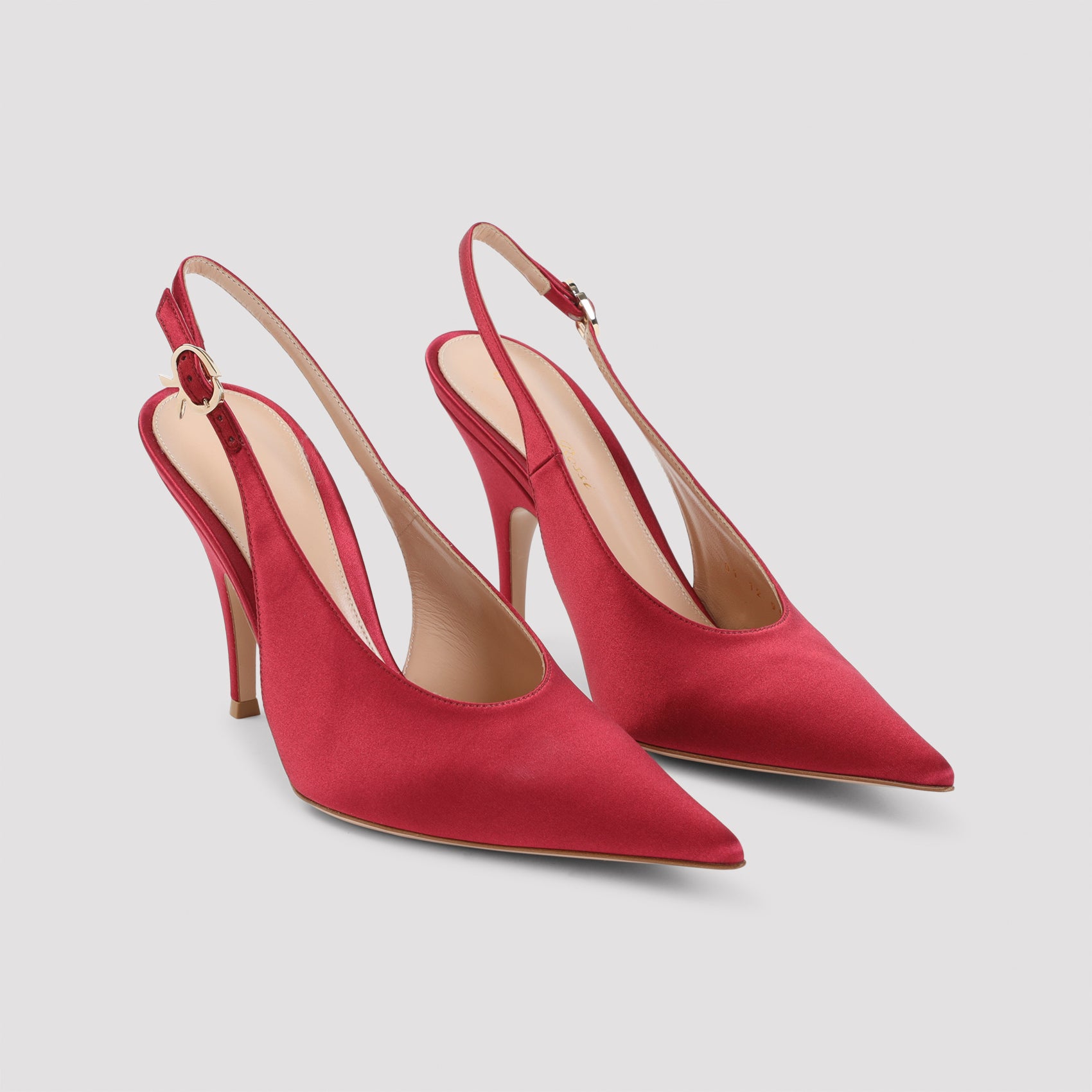 Gianvito Rossi Sofia Sling Crepe Satin Pumps Women GIANVITO ROSSI