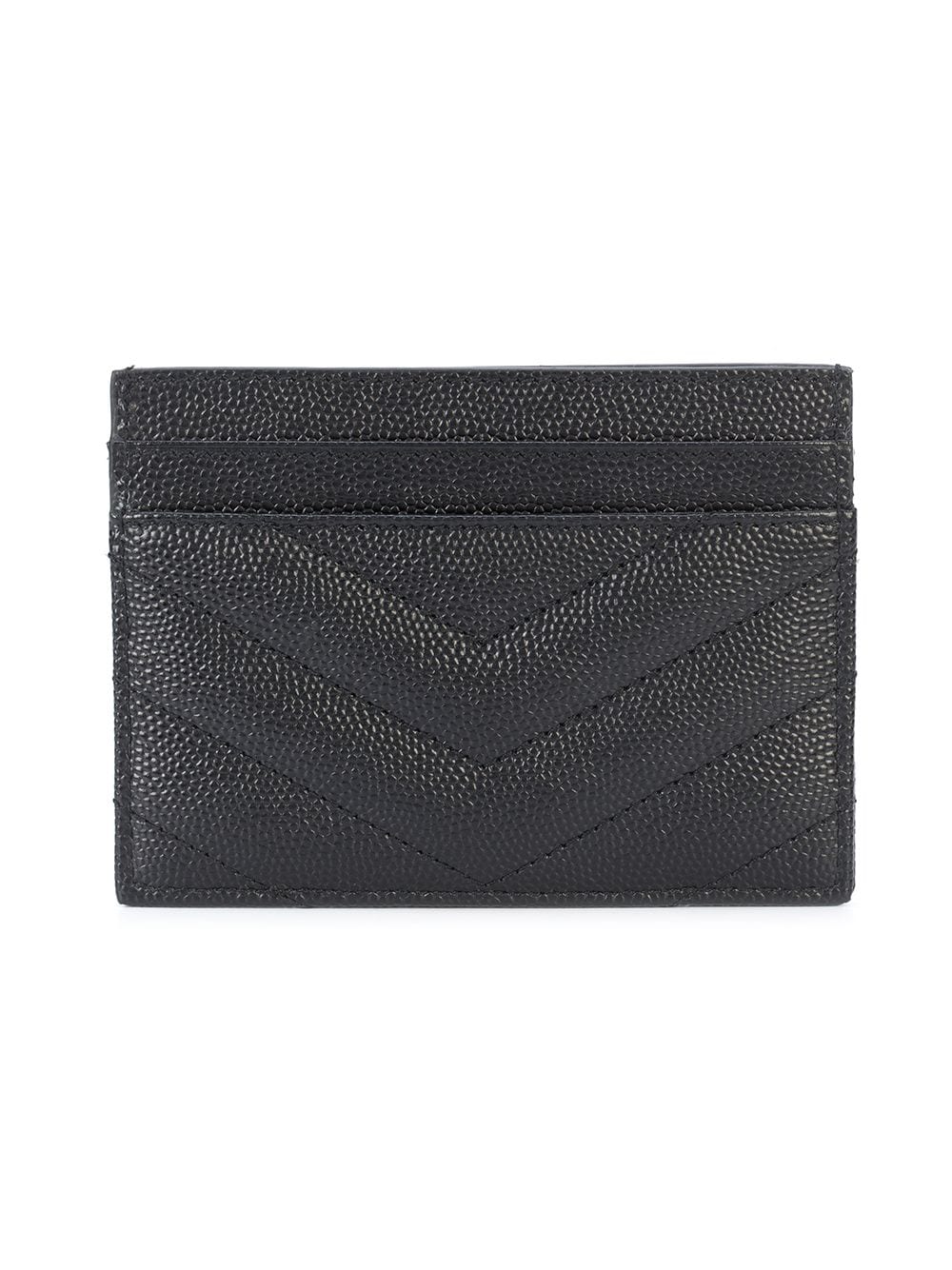 Saint Laurent Women Cassandre Matelassé Card Case In Grain De Poudre Leather SAINT LAURENT