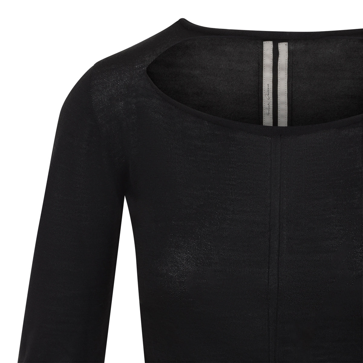 Rick Owens Slashed Cropped Pull T-Shirt Women RICK OWENS