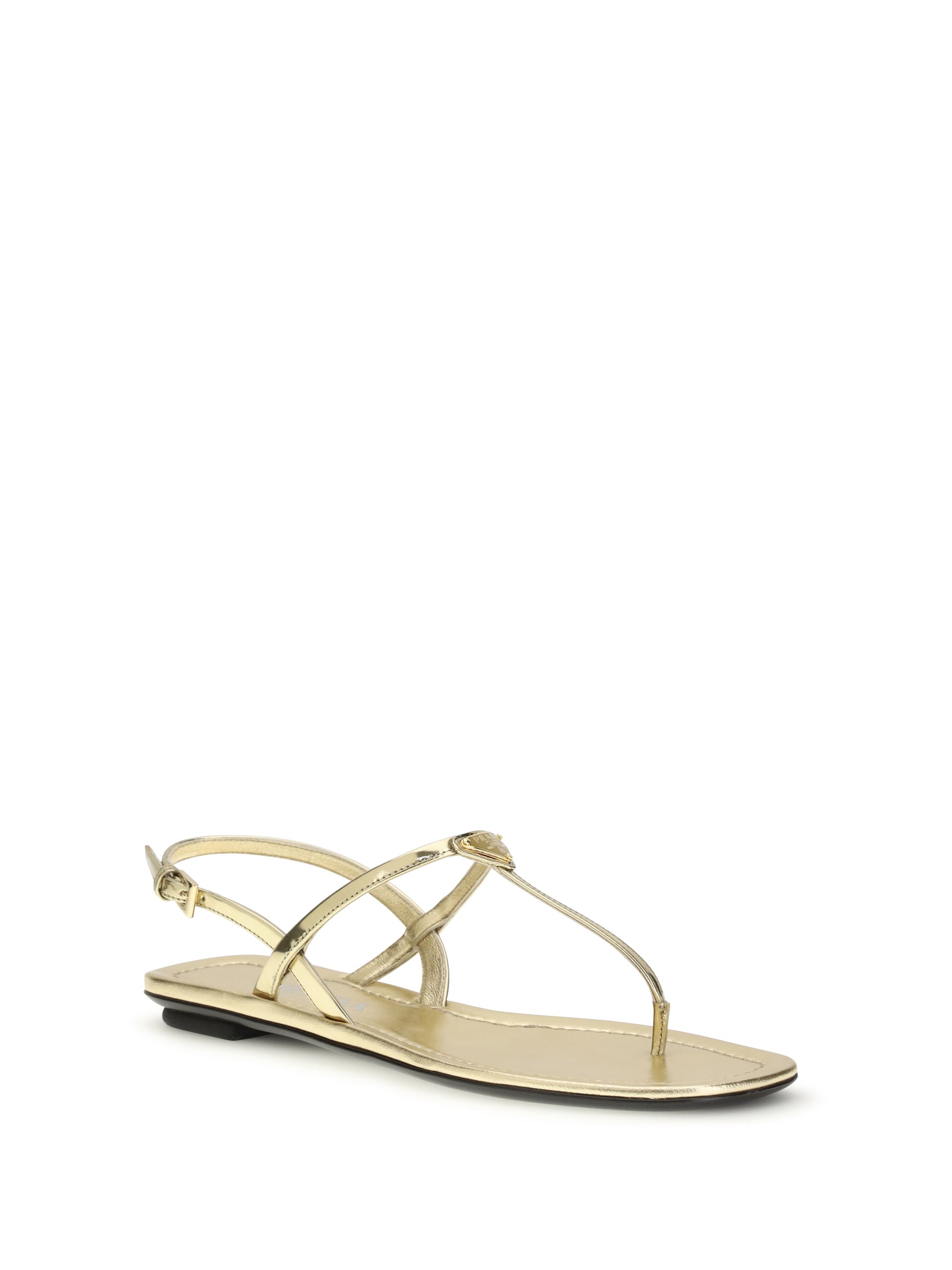Prada Women Leather Flip-Flop Sandals PRADA