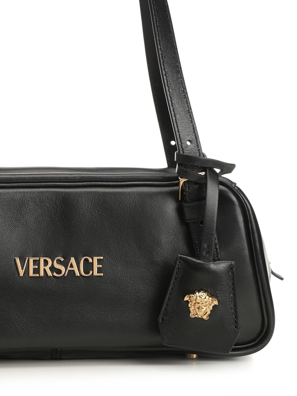 Versace Women Versace Tag Bowling Bag In Nappa Leather VERSACE