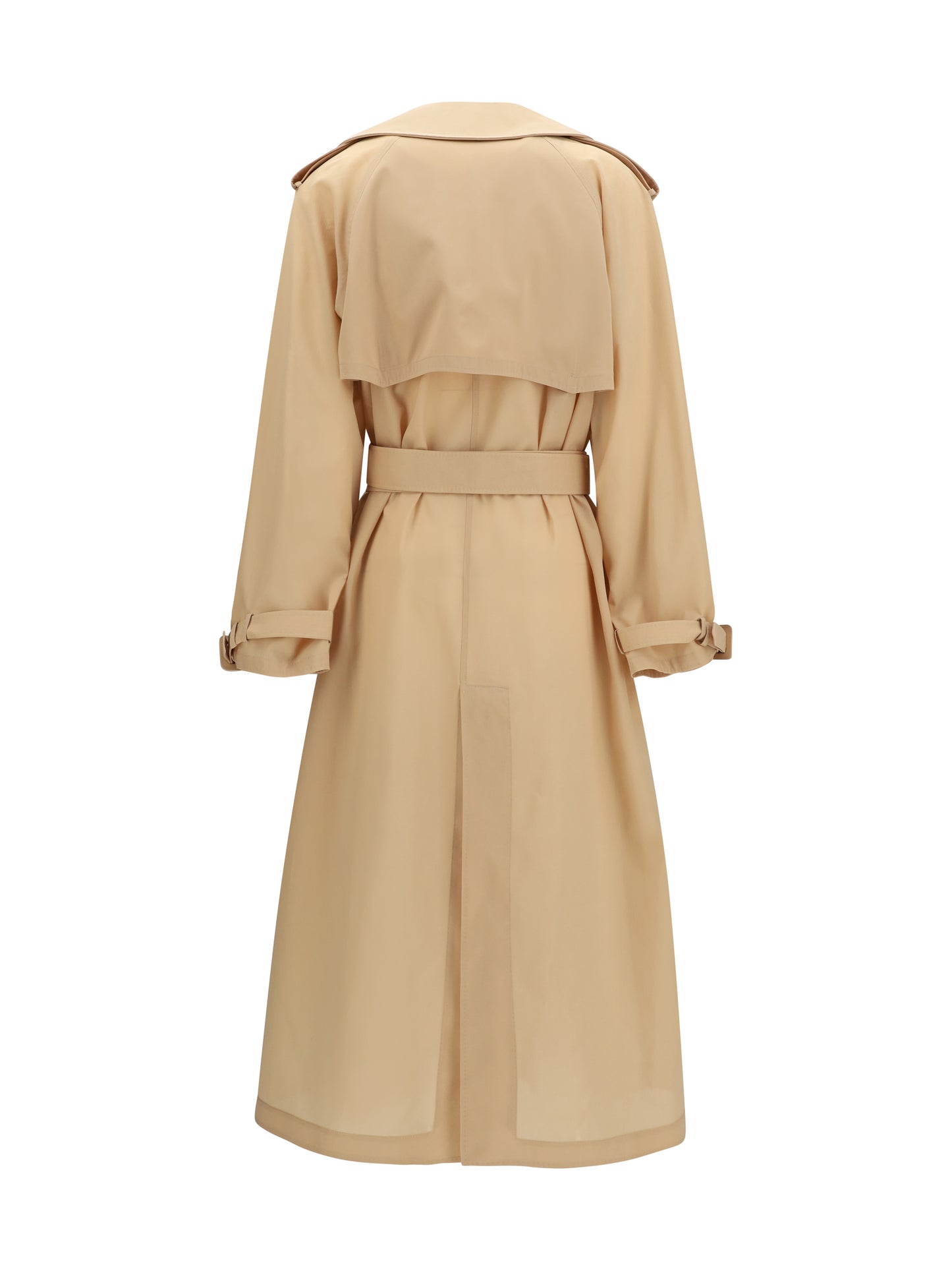 Ermanno Scervino Women Double-Breasted Trench In Georgette Bonded With Silk Chiffon ERMANO SCERVINO