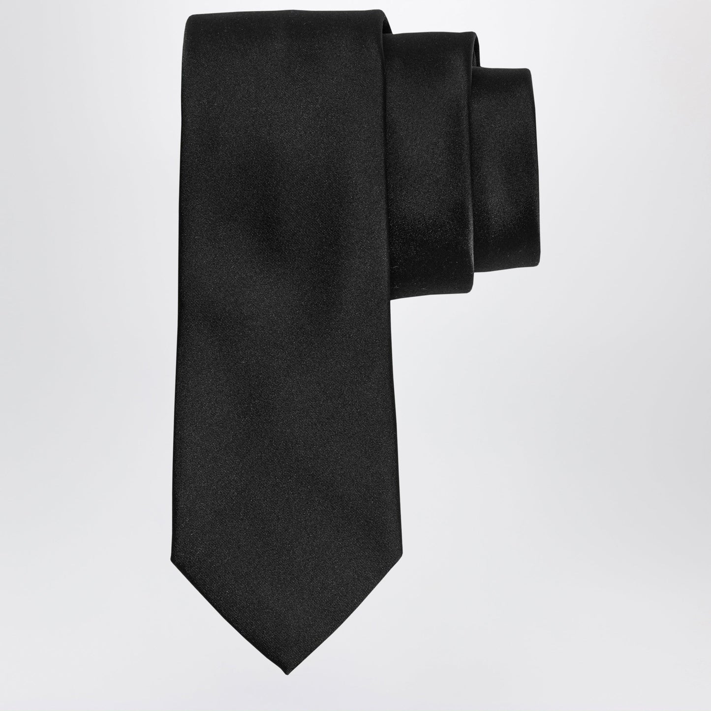 Ferragamo Black Silk Tie Men FERRAGAMO