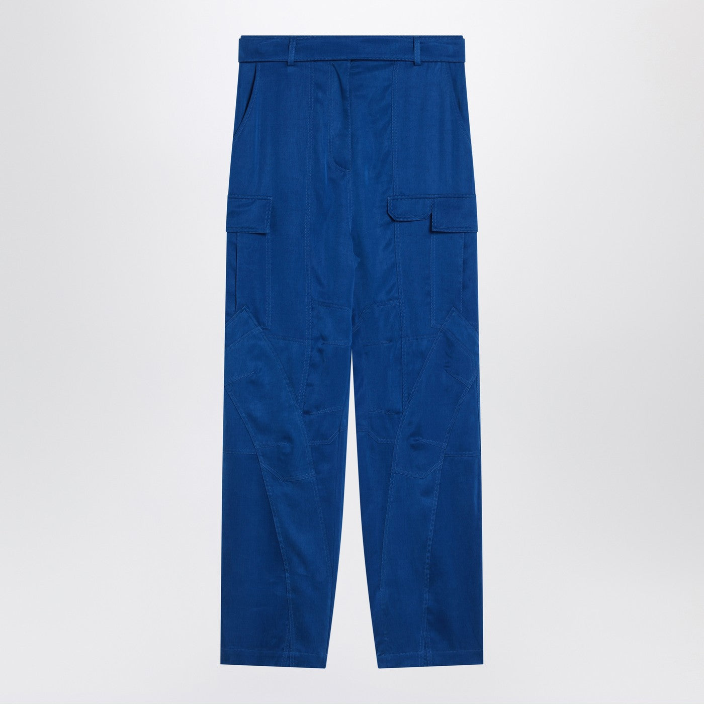 Ferragamo Electric Blue Cargo Trousers Women FERRAGAMO