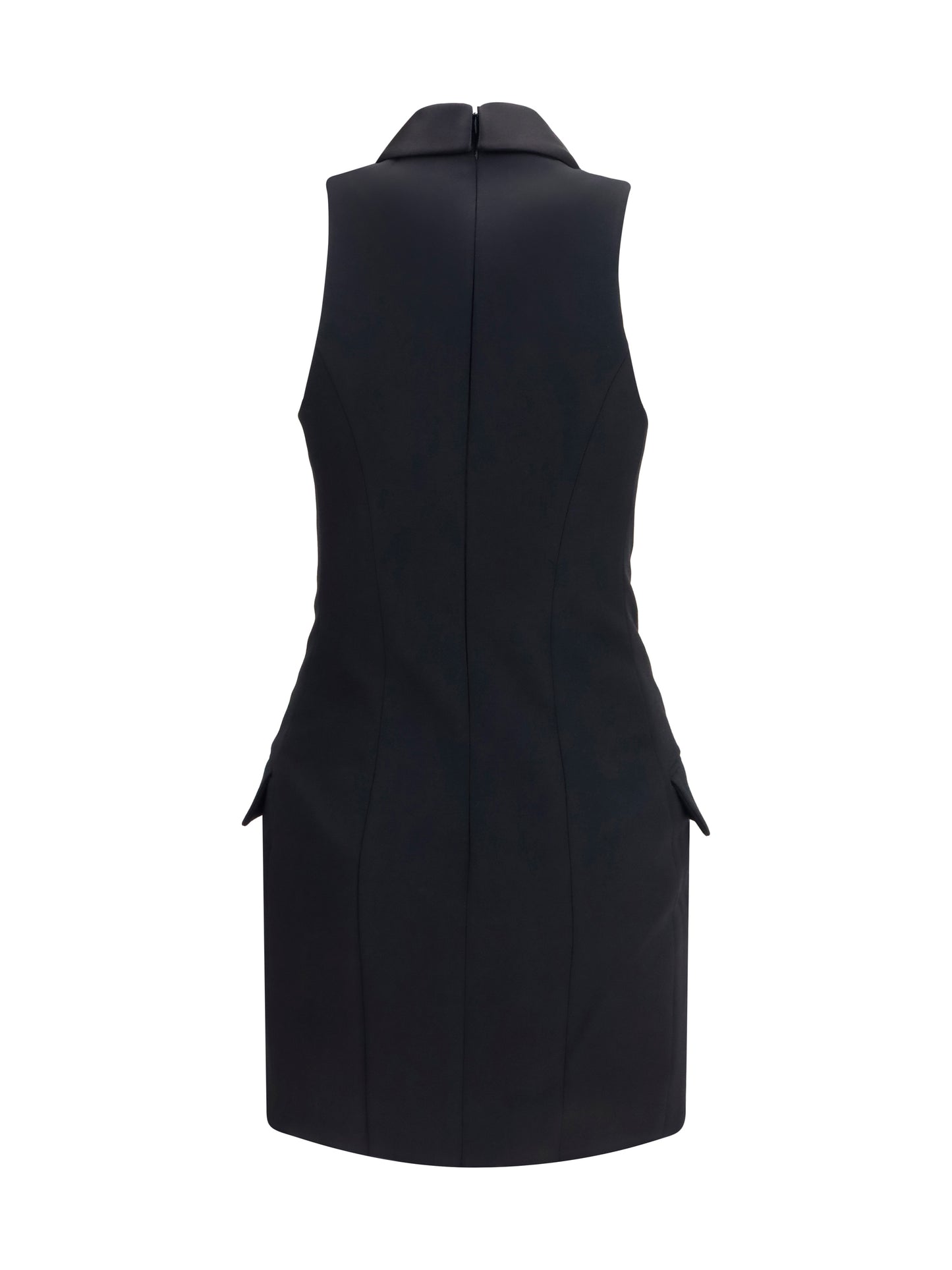 Balmain Women Grain De Poudre Belted Dress BALMAIN
