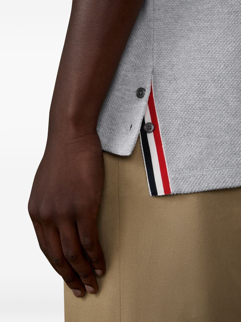Thom Browne Men Short-Sleeved Cotton T-Shirt THOM BROWNE