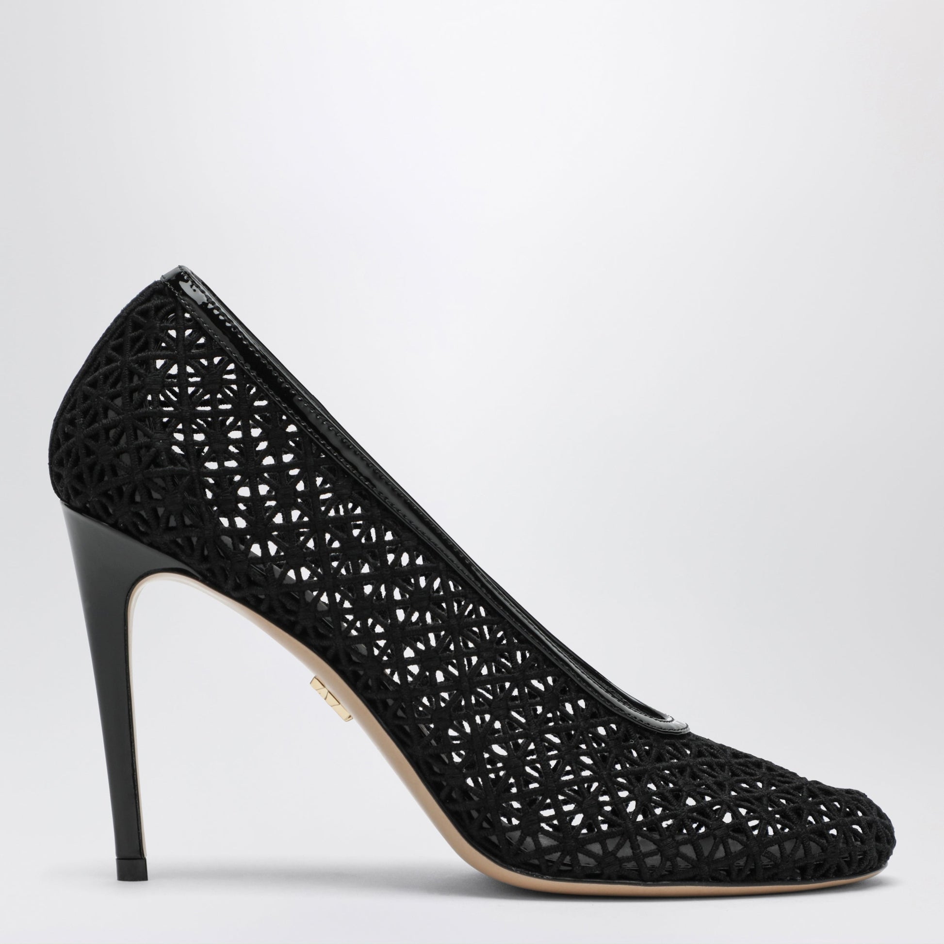 Ferragamo Black Macrame Pump Women FERRAGAMO