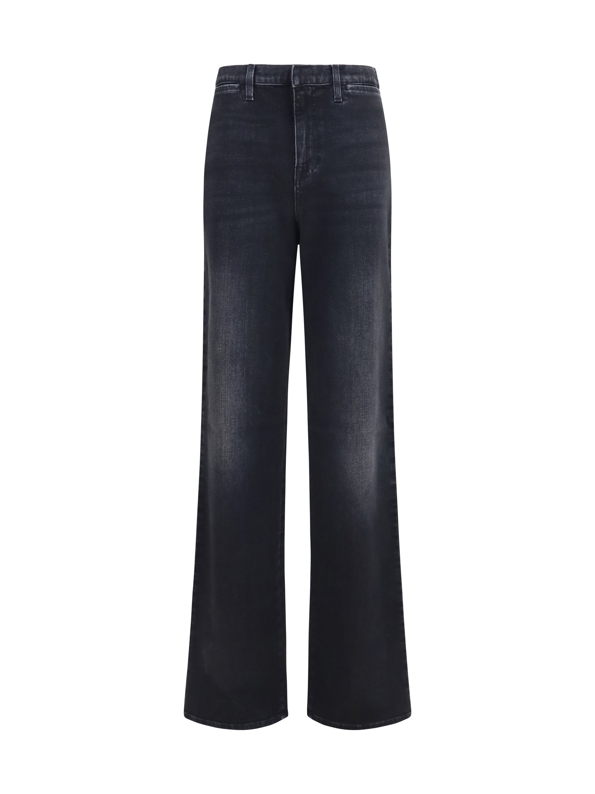 Gucci Women Stretch Cotton Jeans With Web Stripe GUCCI