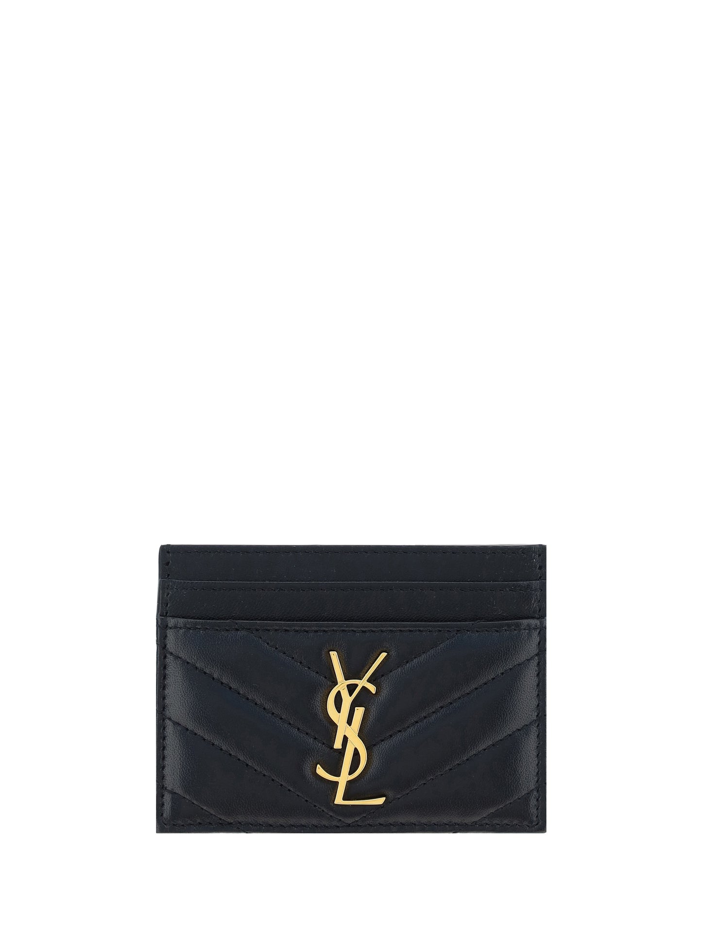 Saint Laurent Women Lambskin Card Holder SAINT LAURENT