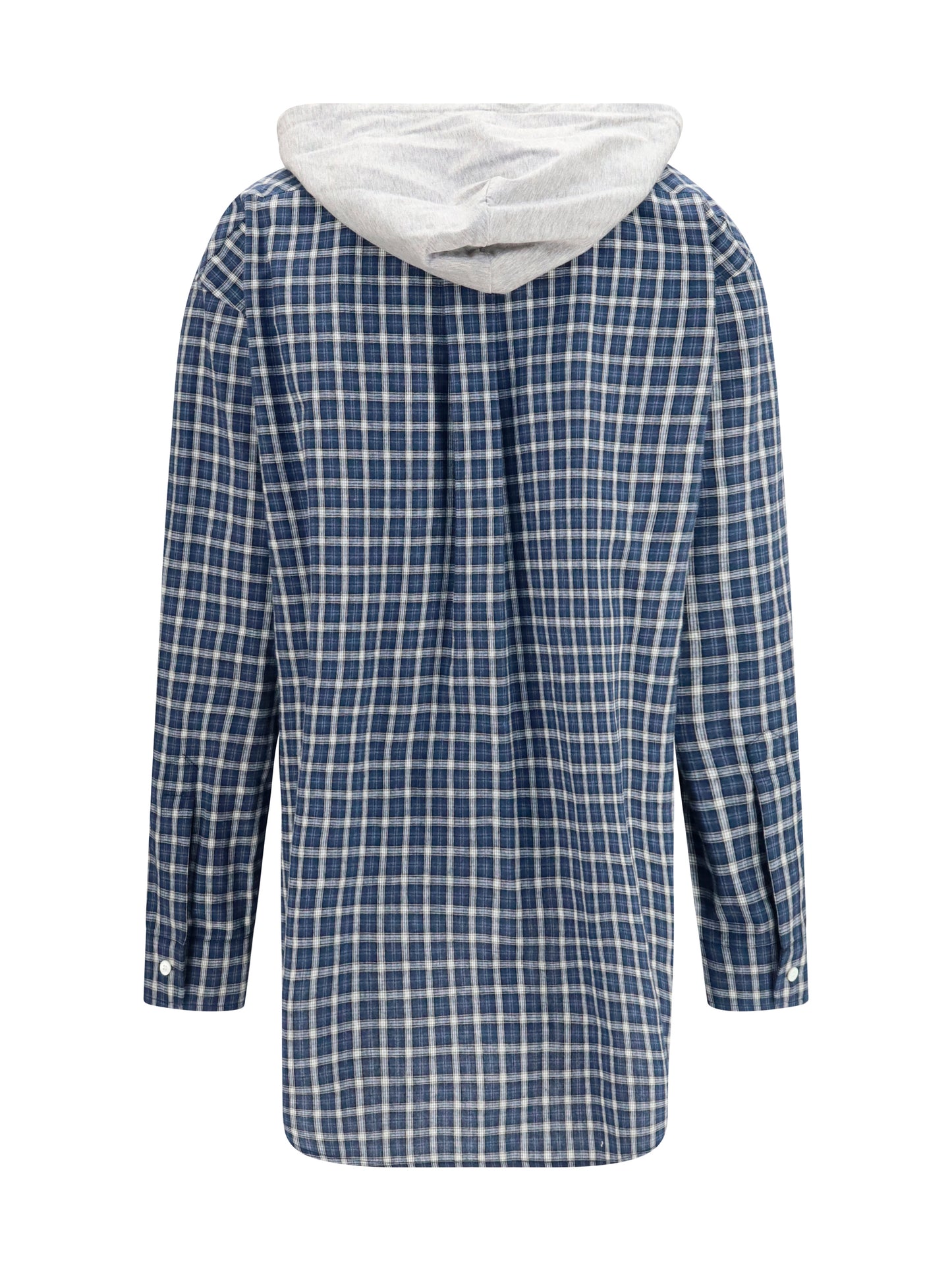 Miu Miu Women Checked Hooded Shirt