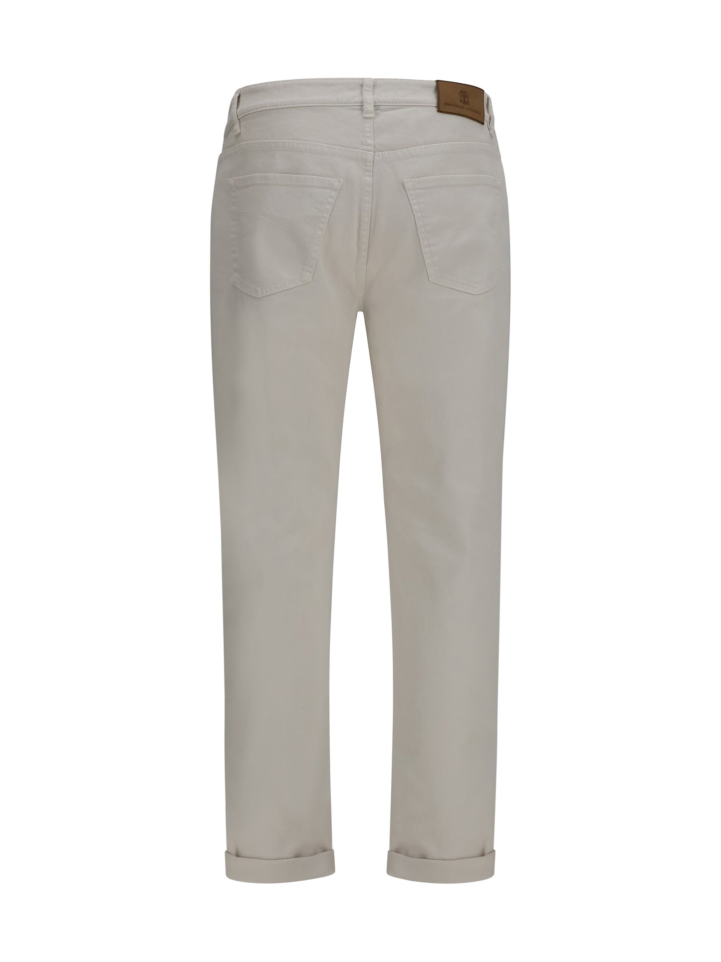 Brunello Cucinelli Men Jeans With Turn-Up Hem BRUNELLO CUCINELLI