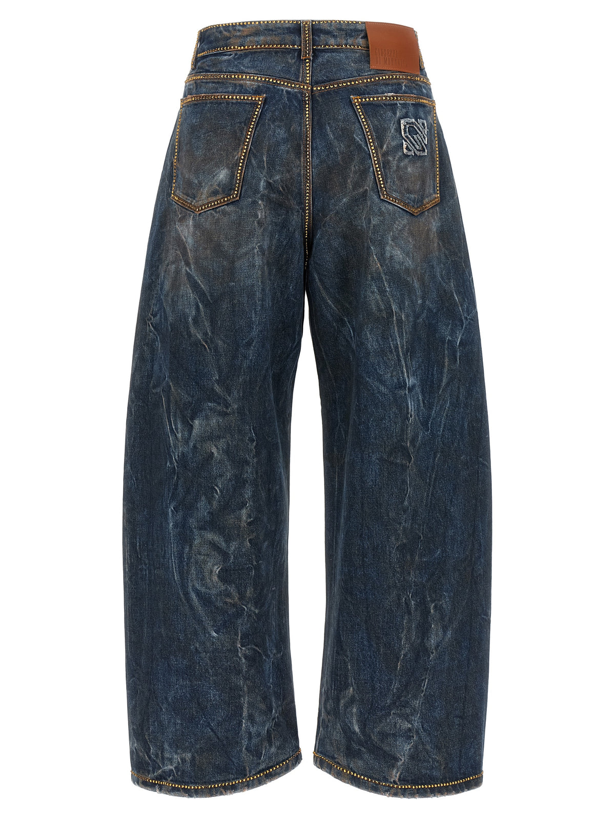 Giuseppe Di Morabito Women Rhinestone Jeans GIUSEPPE DI MORABITO