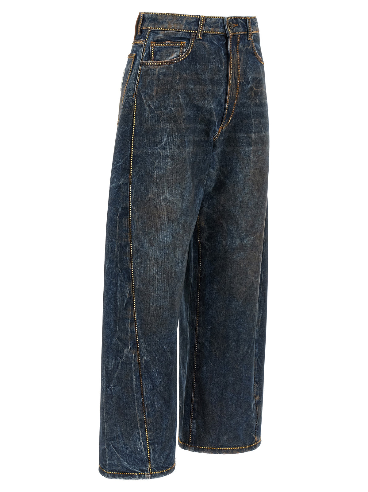 Giuseppe Di Morabito Women Rhinestone Jeans GIUSEPPE DI MORABITO