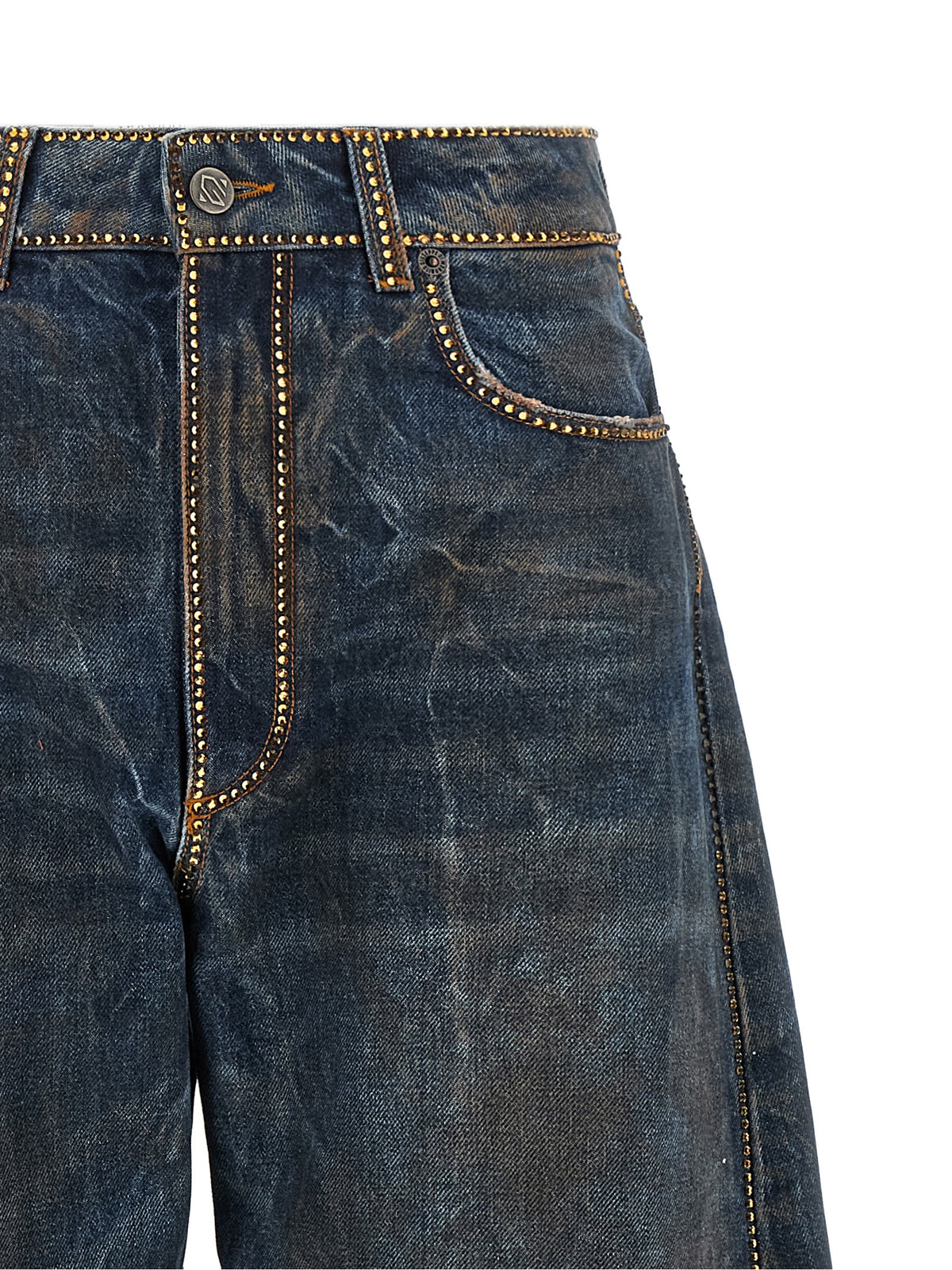 Giuseppe Di Morabito Women Rhinestone Jeans GIUSEPPE DI MORABITO