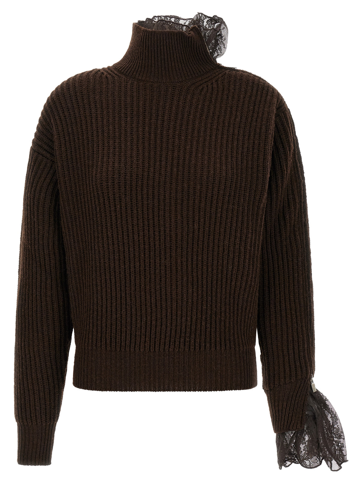 Giuseppe Di Morabito Women Ribbed Lace Sweater GIUSEPPE DI MORABITO