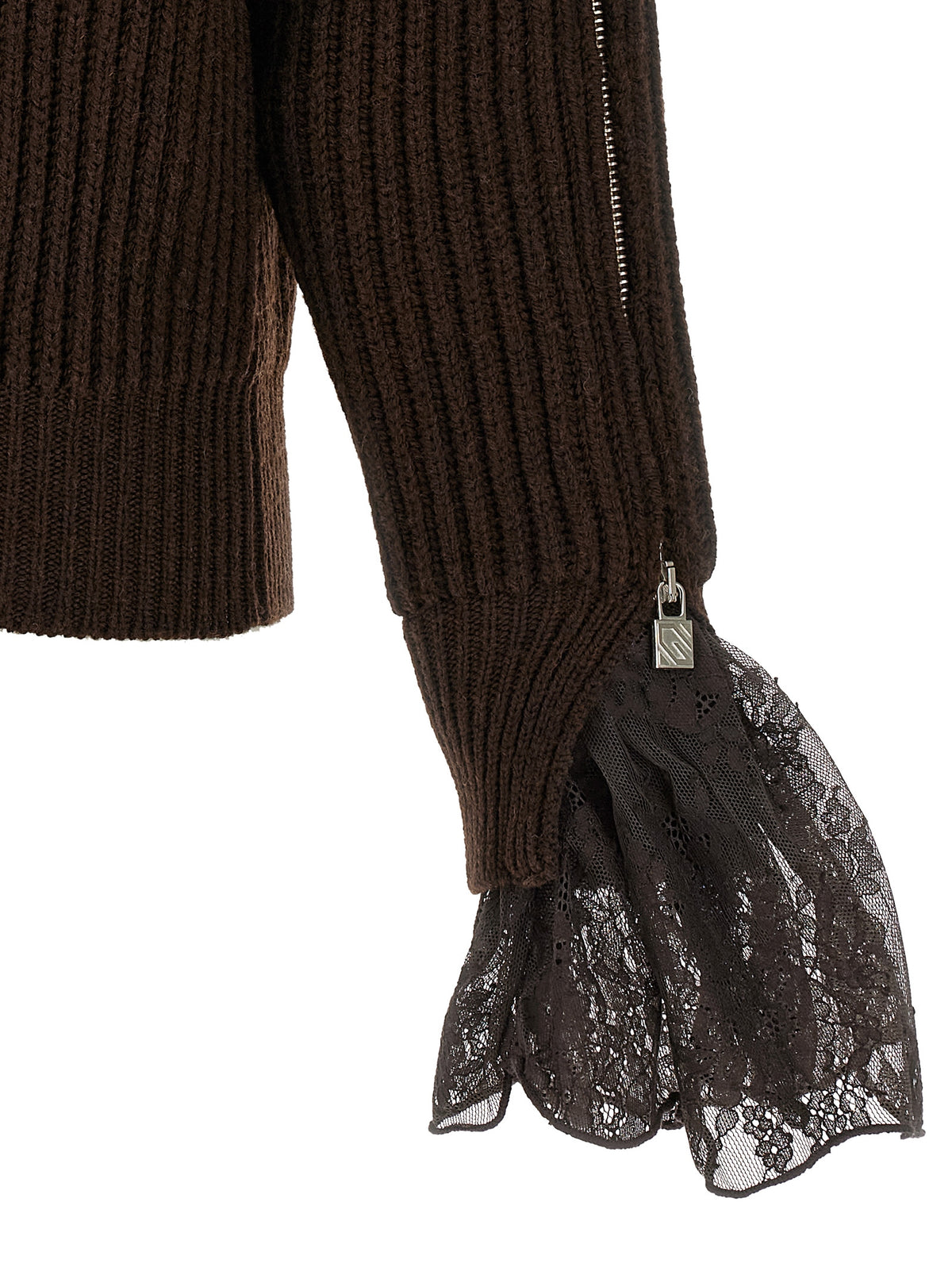 Giuseppe Di Morabito Women Ribbed Lace Sweater GIUSEPPE DI MORABITO