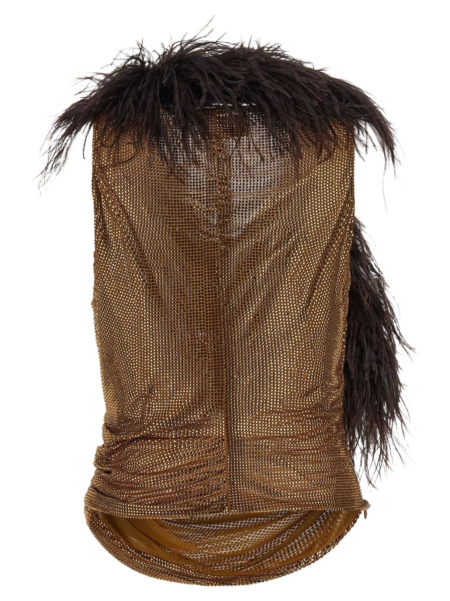 Giuseppe Di Morabito Women Mesh And Feather Top GIUSEPPE DI MORABITO