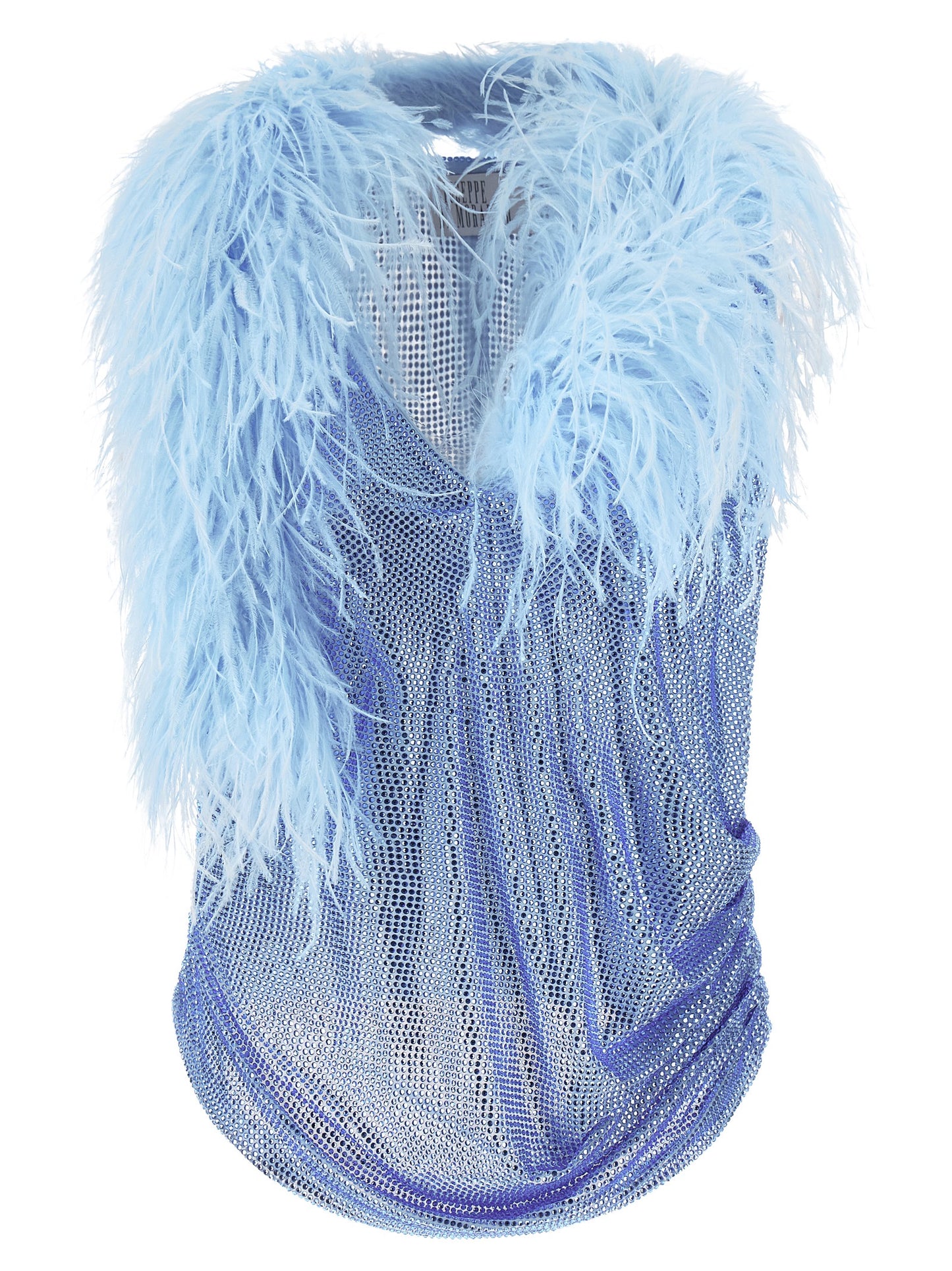 Giuseppe Di Morabito Women Mesh And Feather Top GIUSEPPE DI MORABITO