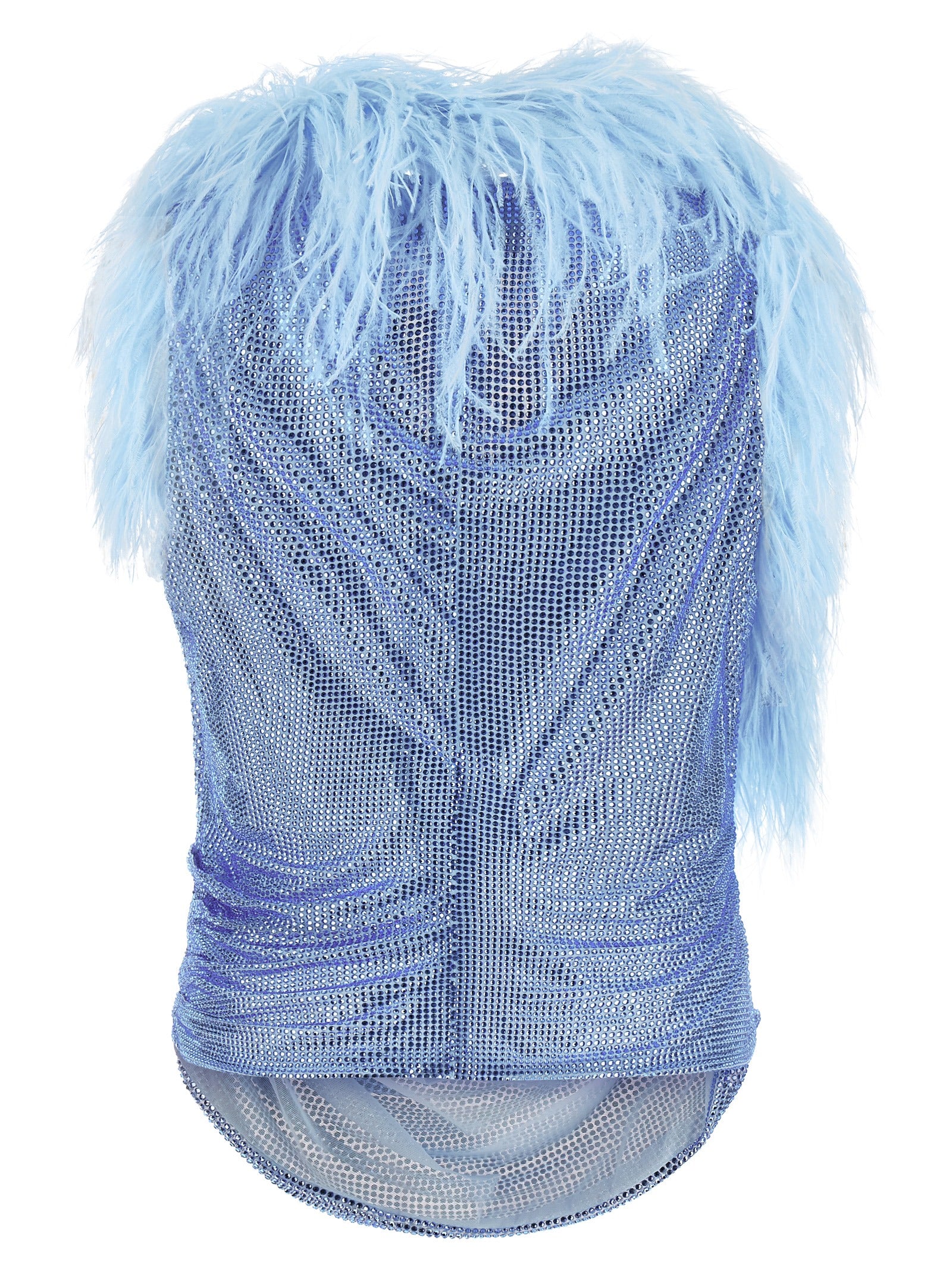 Giuseppe Di Morabito Women Mesh And Feather Top GIUSEPPE DI MORABITO