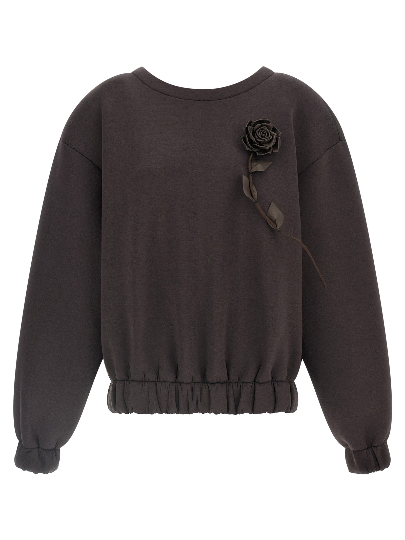 Giuseppe Di Morabito Women Removable Flower Application Sweatshirt GIUSEPPE DI MORABITO