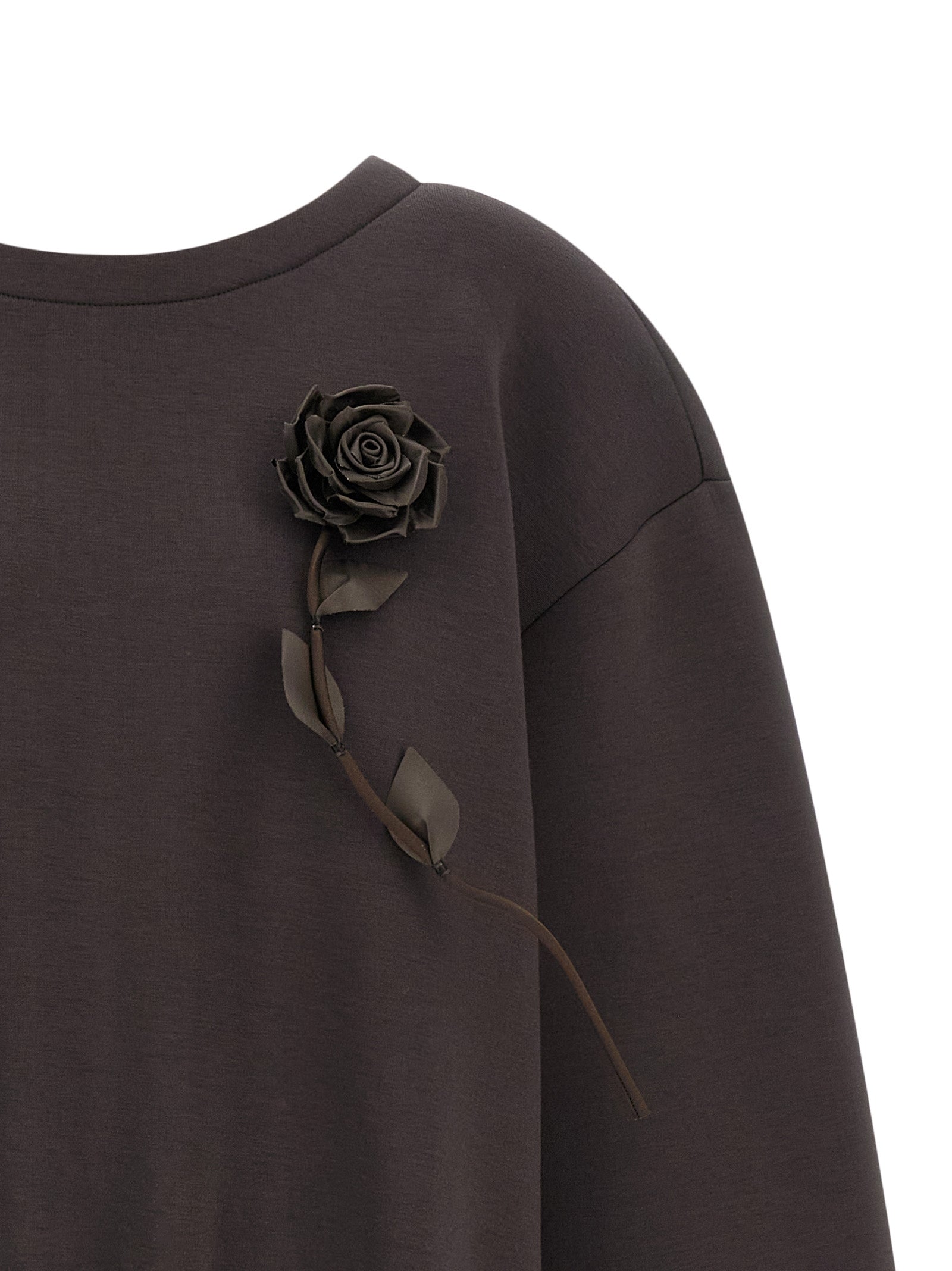 Giuseppe Di Morabito Women Removable Flower Application Sweatshirt GIUSEPPE DI MORABITO