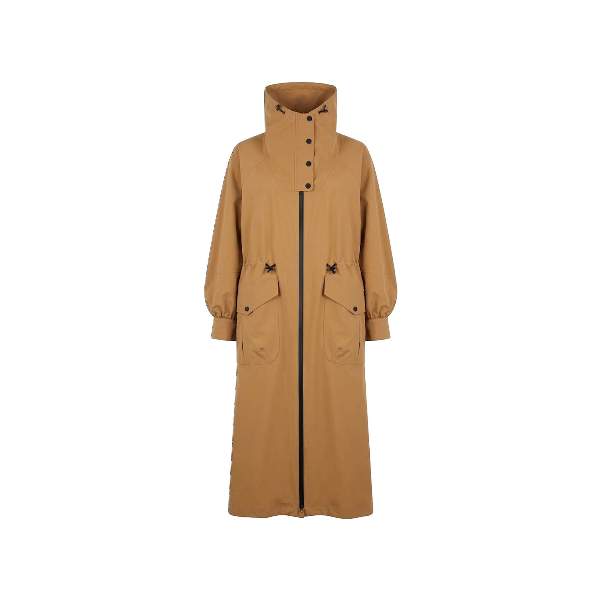 Herno Long Funnel-Neck Trench Coat Women HERNO
