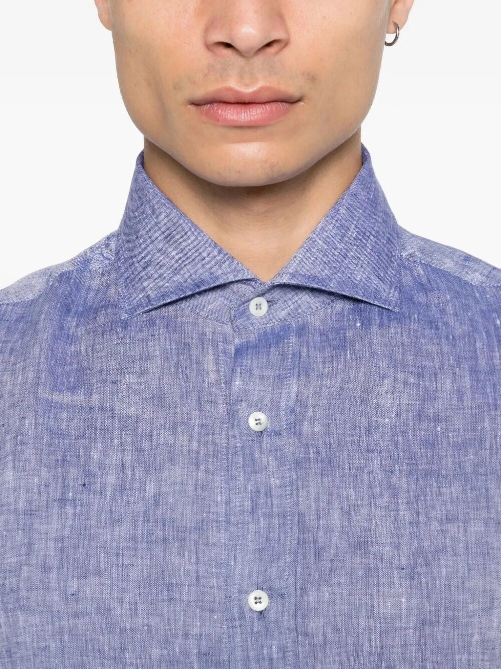 Brunello Cucinelli Men Linen Shirt BRUNELLO CUCINELLI